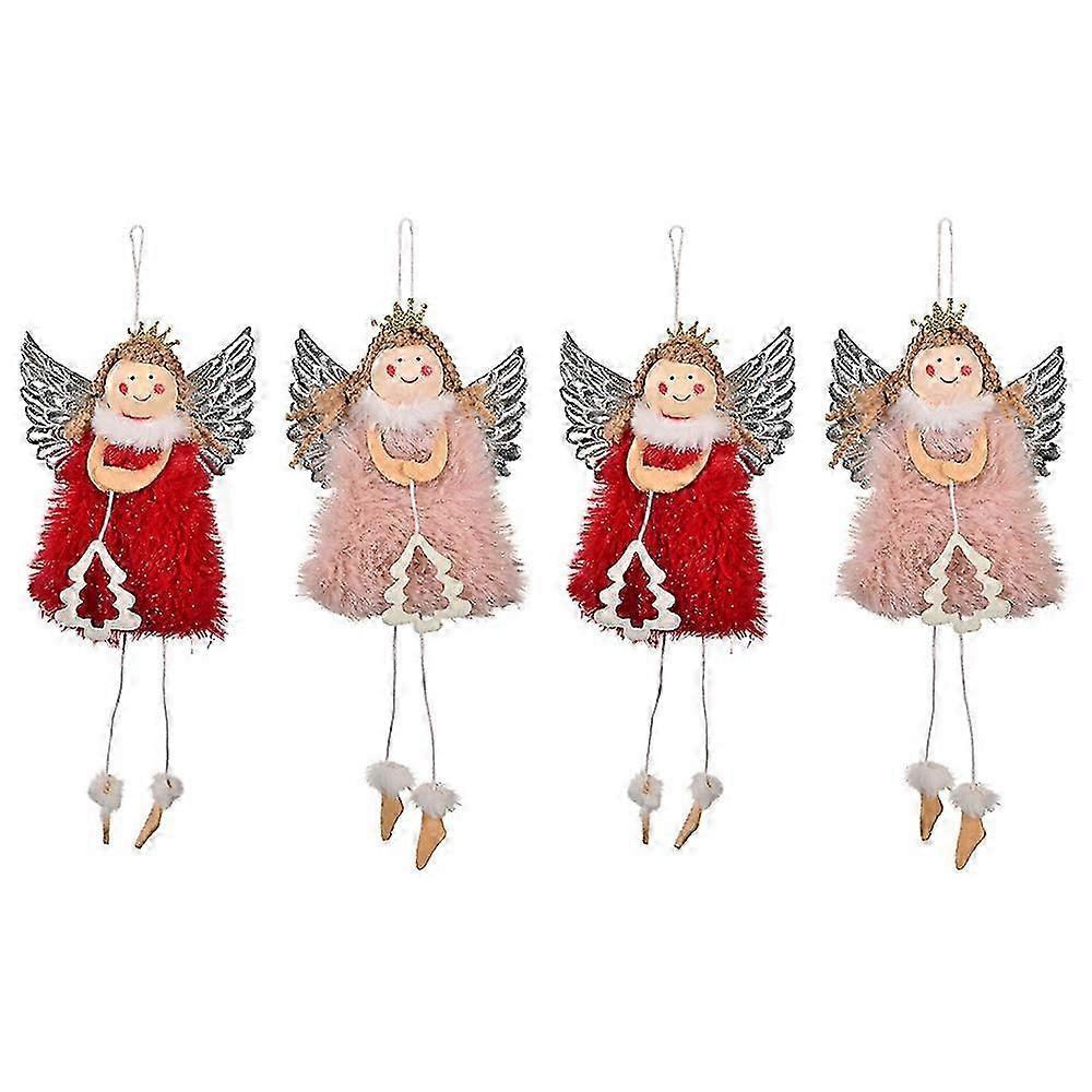 Christmas Angel Ornament with Hanging Loop Soft Plush Doll