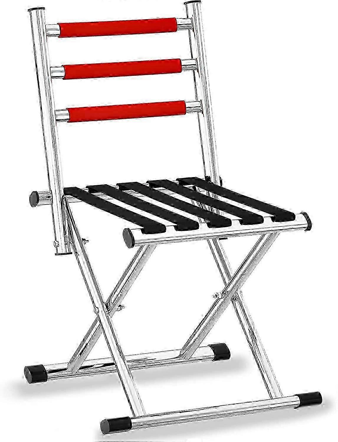 Portable Folding Camping Chair - Foldable Hunting Seat with Backrest, Lightweight Camp Stool with Back Support for Outdoor