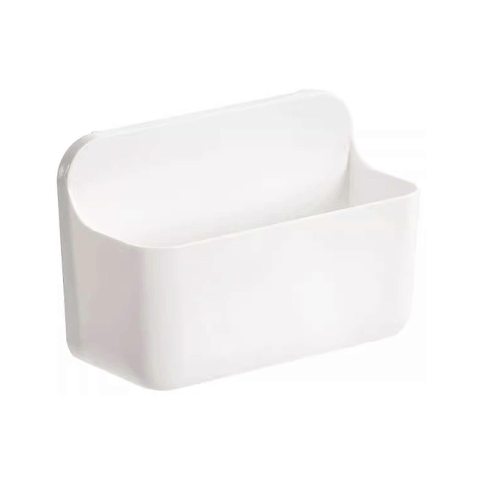Removable Plastic Bathroom Shelves Wall Mounted, Punch, White, Multifunctional Bathroom Rack, Large Capacity, Small