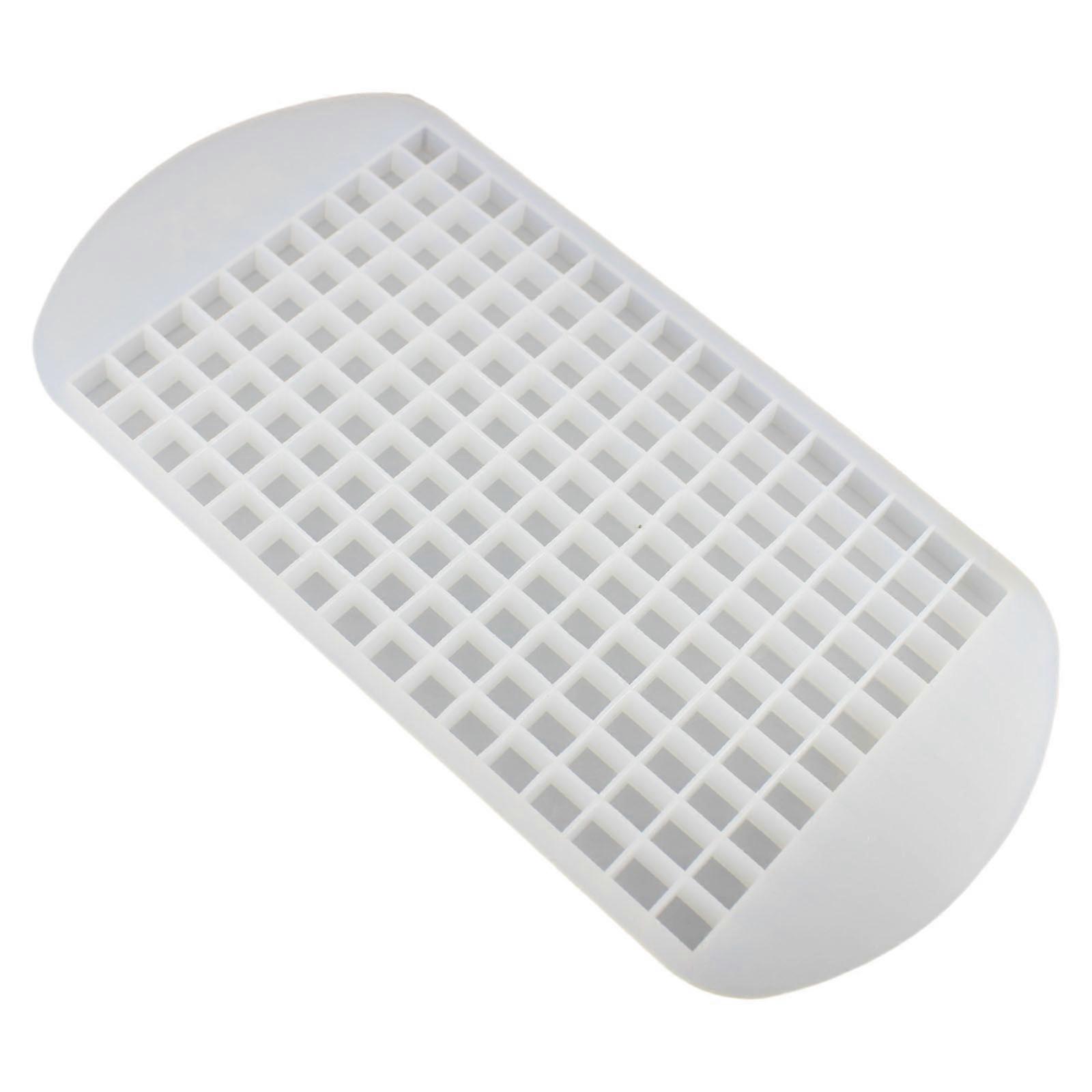 Large Capacity Silicone Ice Cubes Tray Stackable Ice Making Mould Efficient 160 Grid Molds for Kitchen Freezers Use  Clear