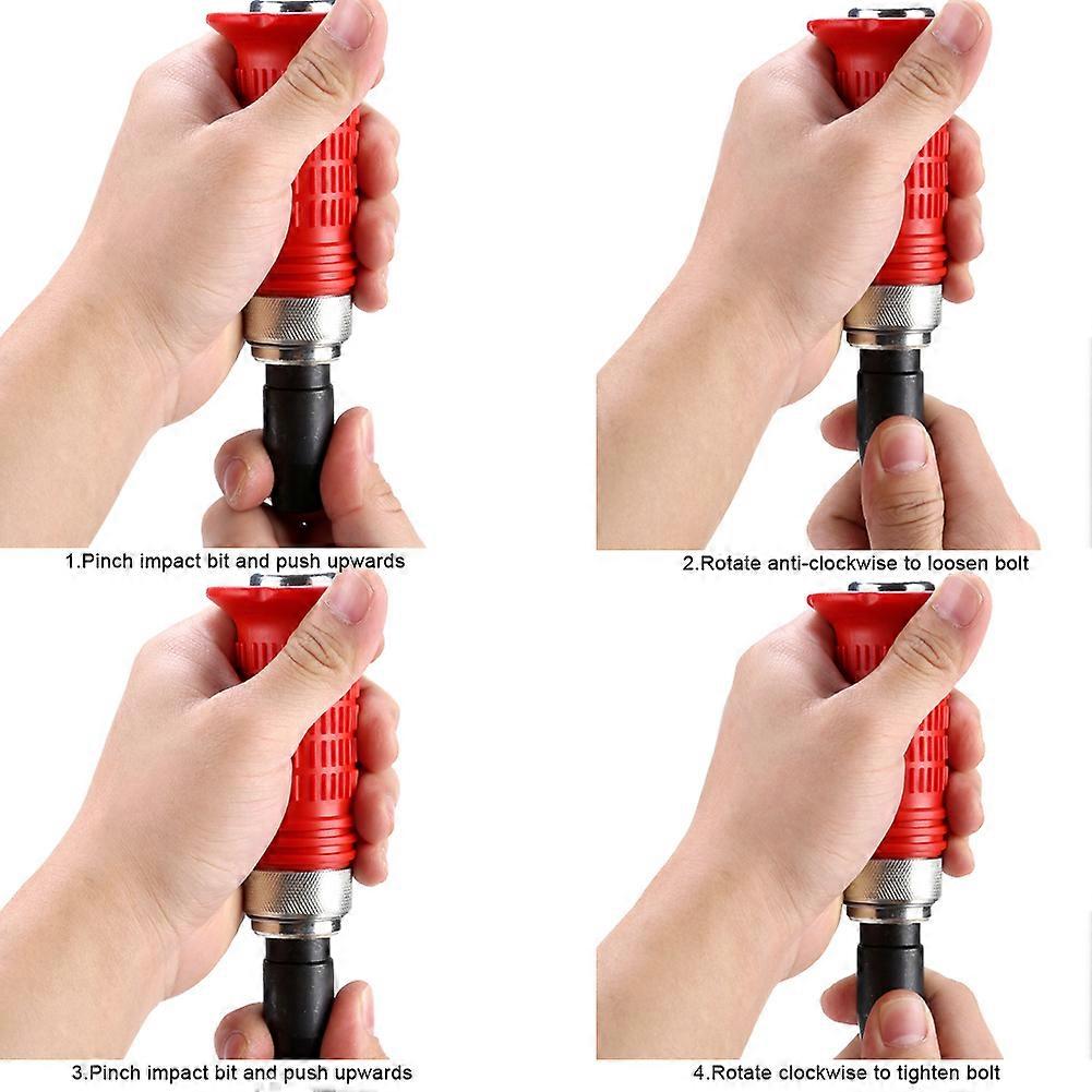 7pcs Set Multi functional Heavy Duty Impact Screwdriver Bits Kit with Case