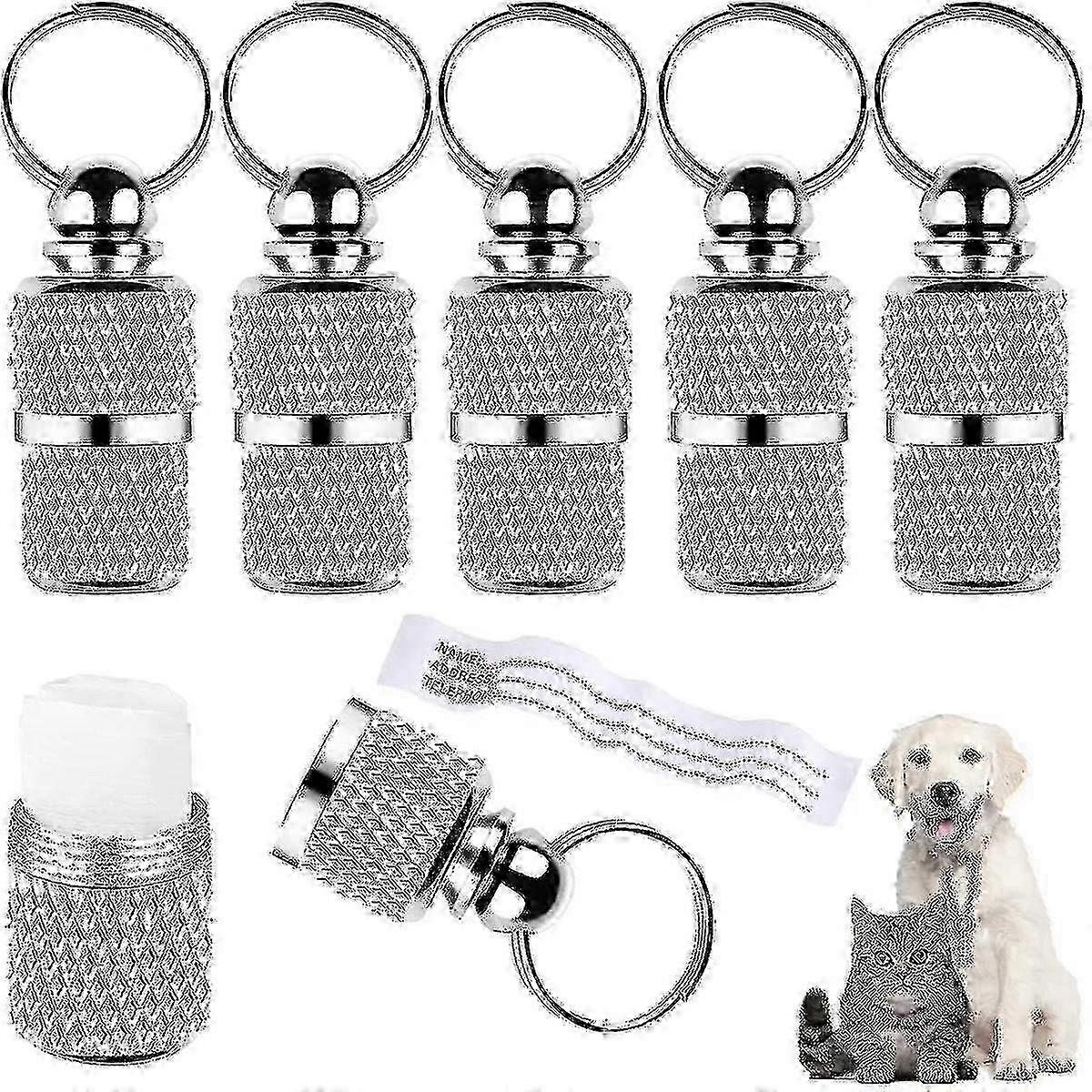 e 10 Pieces Address Tag Dogs Cat Dog Tag Animal Tag With Key Ring Dog Tag Collar Tag For Cat Collar Dog Collar Tag Address Sleev