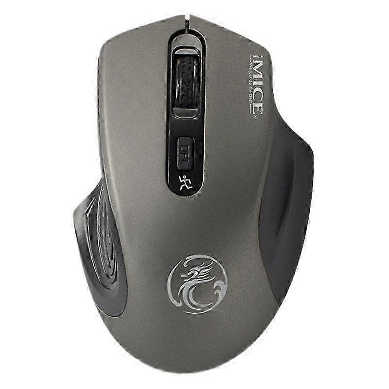 G1800 Computer Mouse, 2.4G Wireless Silent Optical Gaming Mouse for Pc, Laptop, (Gray)