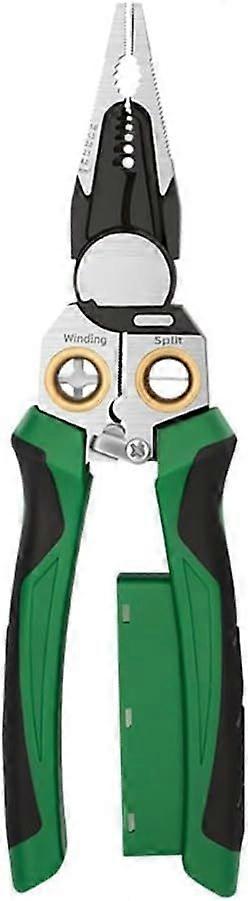 8-in-1 electric wire stripper with voltage tester, multi-function voltage tester, cable pliers, winding and splitting scissors