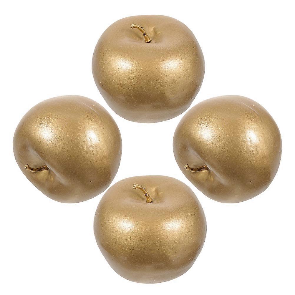 Golden Artificial Decorative Items for Home Party 4Pcs