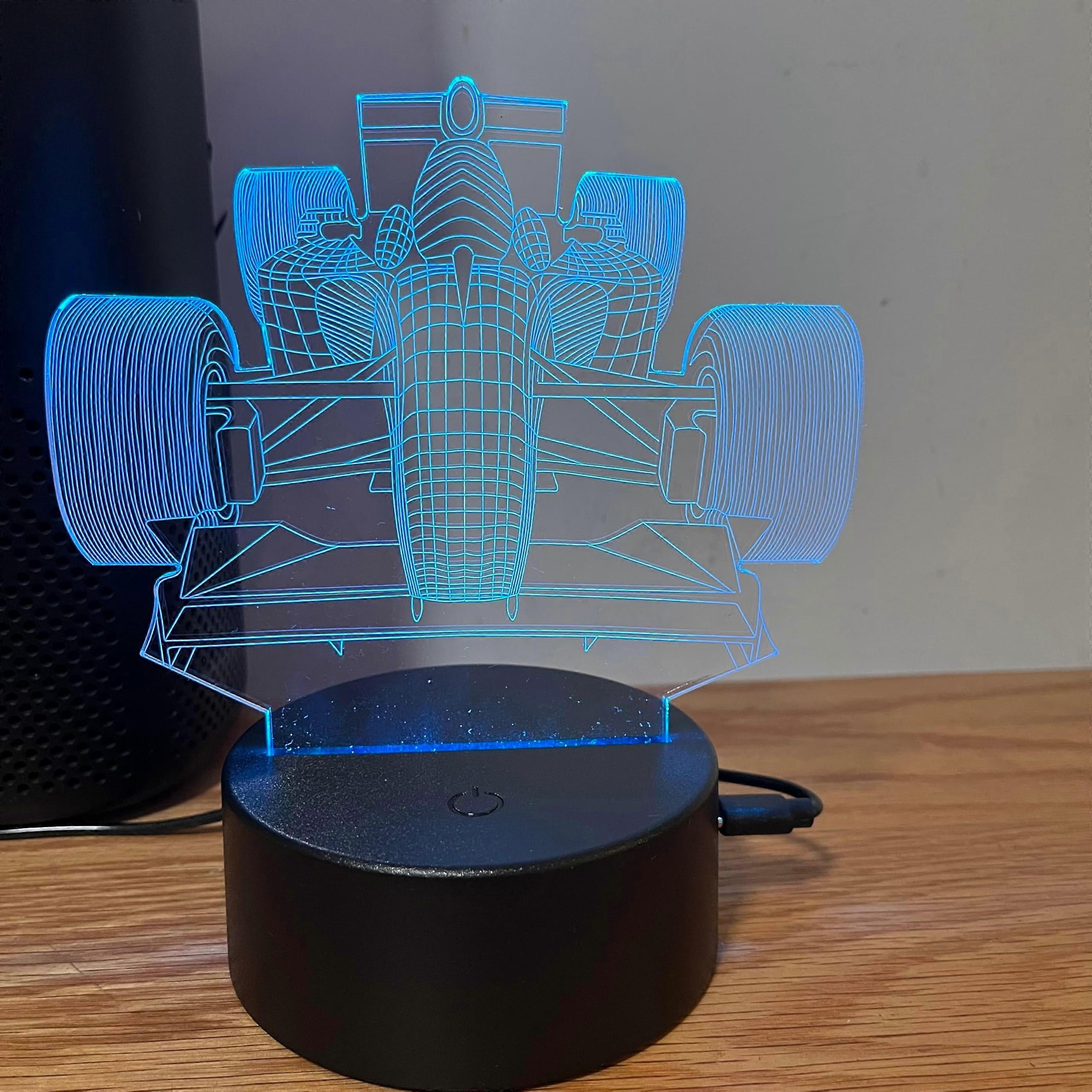 3D Dinosaur Night Light Optical Illusion LED Lamp with Remote, 16 Colors USB or Battery Powered