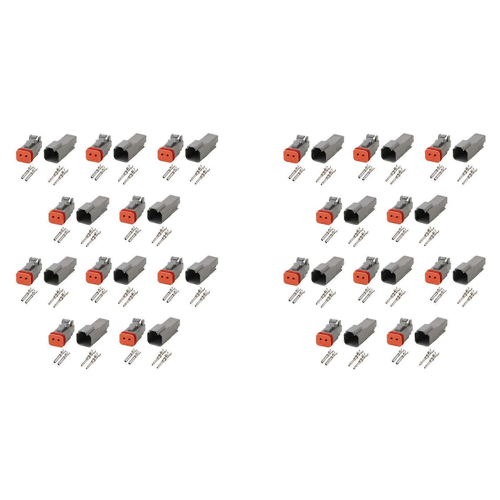 20x Deutsch DT 2-Pin Waterproof Electrical Connector,DT06-2S DT04-2P, Inlet Air Temperature Sensor Plug