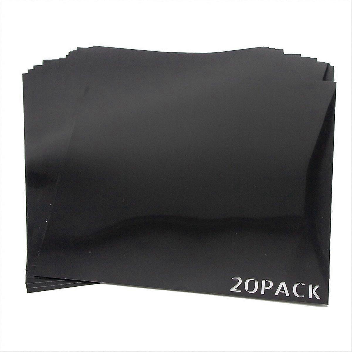 20 Pack 7.5mil Opaque Black Plastic Sheets