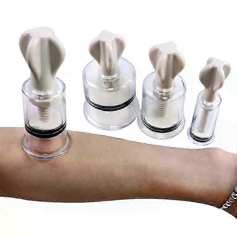 Vacuum Suction Cupping Cup Nipple Suckers Enhancer Massage Vacuum Cans Plastic Enlarger Medical Portable Twist Pump Cupping Tool