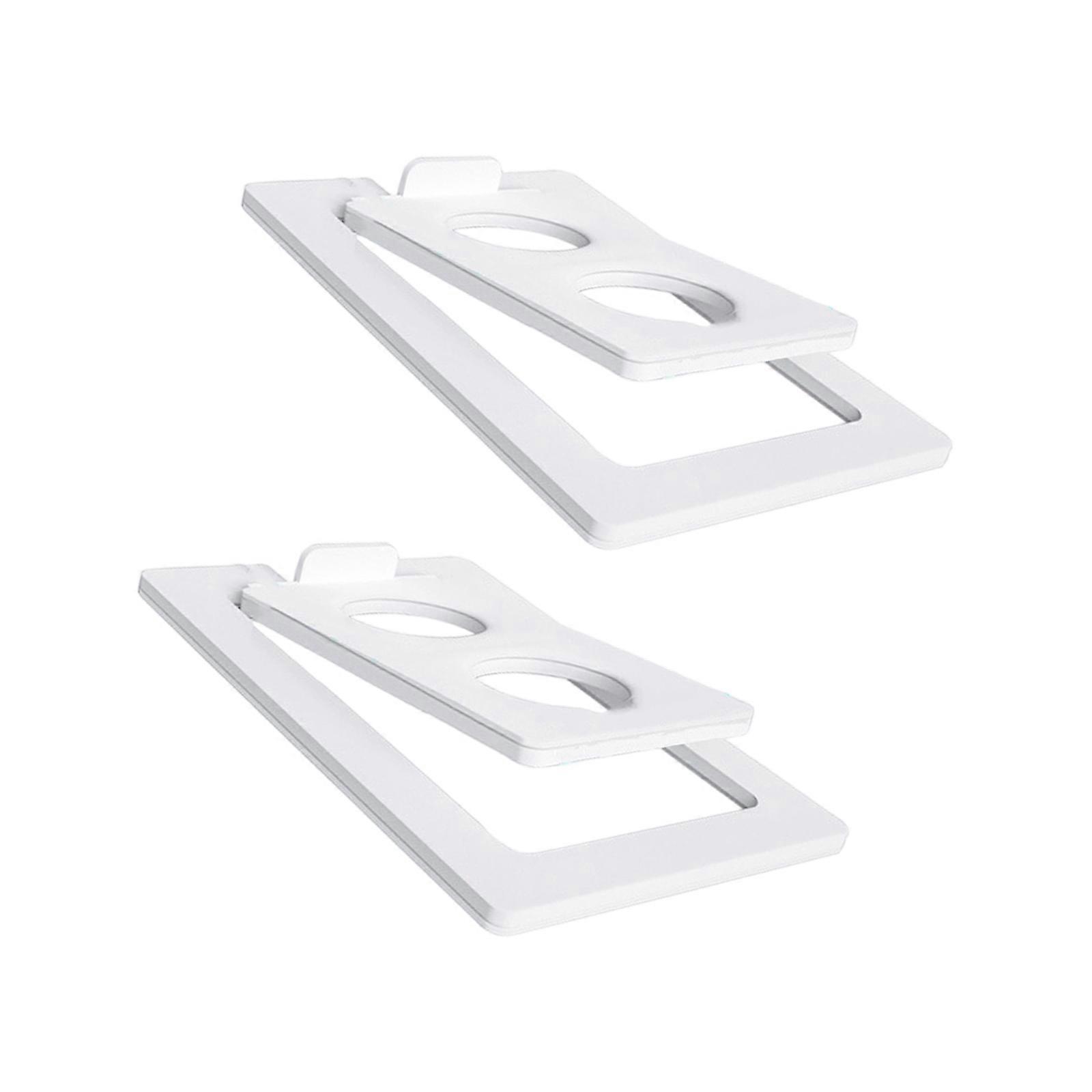 Set of 2pcs Speaker Stands for 8 Inch Portable Speakers Providing Stability and Simple Setups for Better Performances  White S
