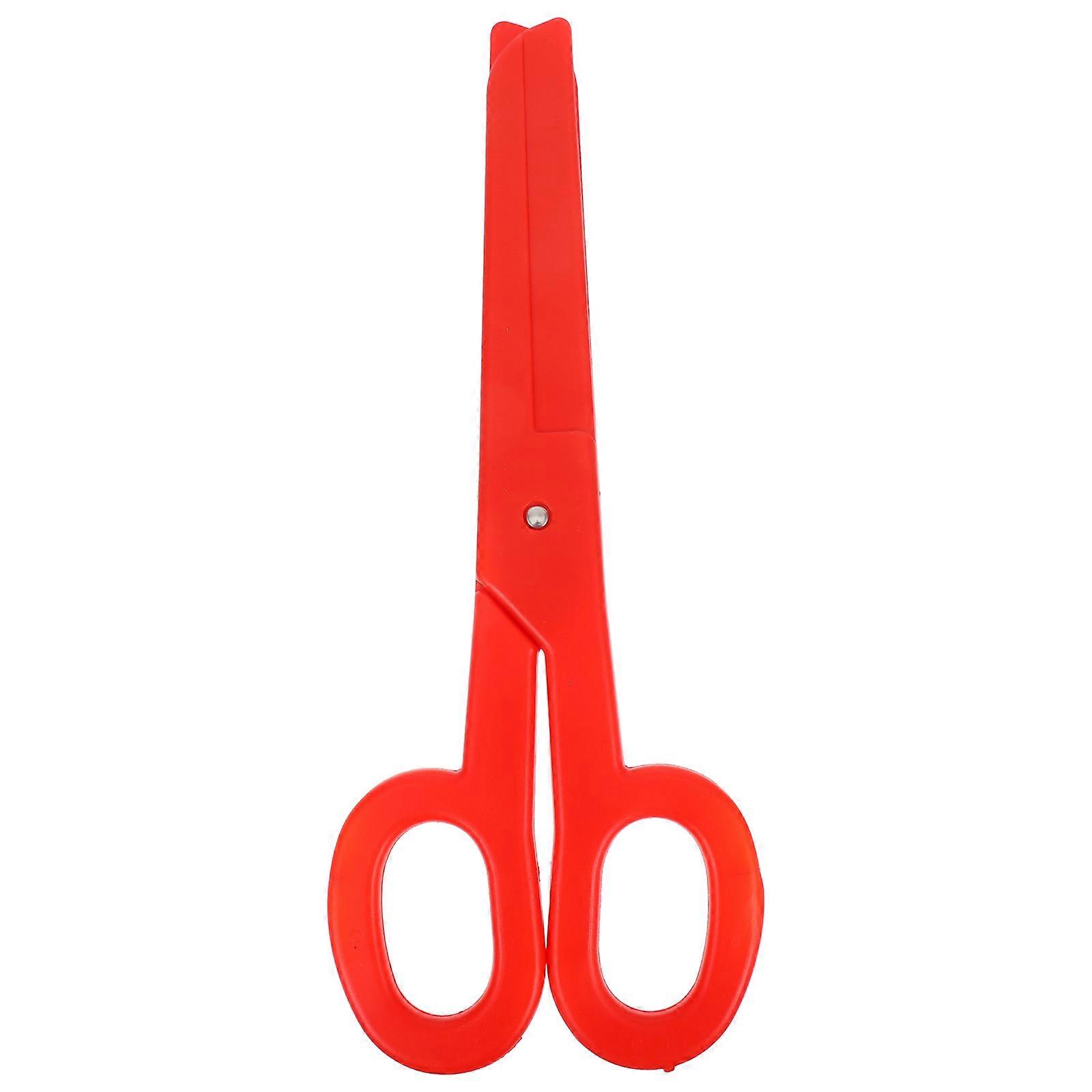 Big Clown Scissors Prop Red Clown Scissors for Cosplay Plastic