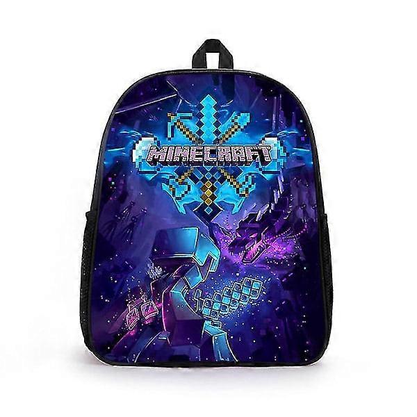 Minecraft Printed Backpack School Bag Large Capacity High Quality Backpack Style 4