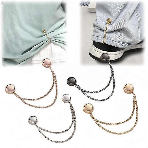 Magnetic Clothes Clips with Multiple Functions | Compatible with FMY | Strongest Magnetic Buttons, Needle-Free Brooches for Women (4 Colors)