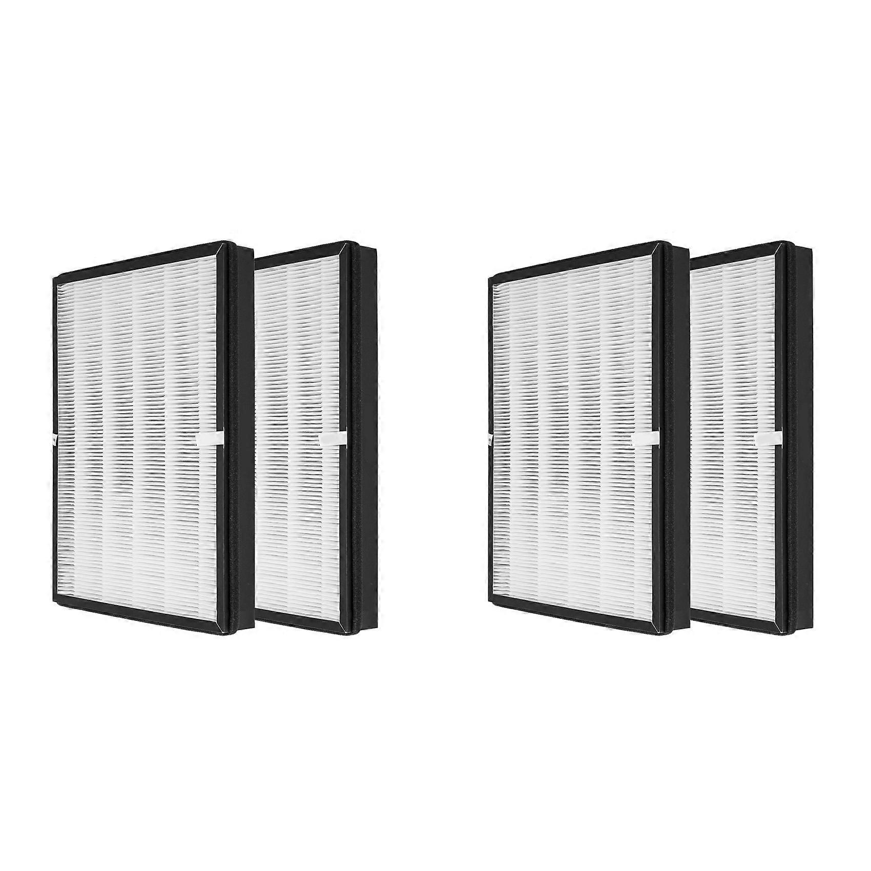 4PCS TTAP003 Replacement Filter for TaoTronics TT-AP003 Air Purifiers H13 Grade True HEPA and Activated Carbon Filter