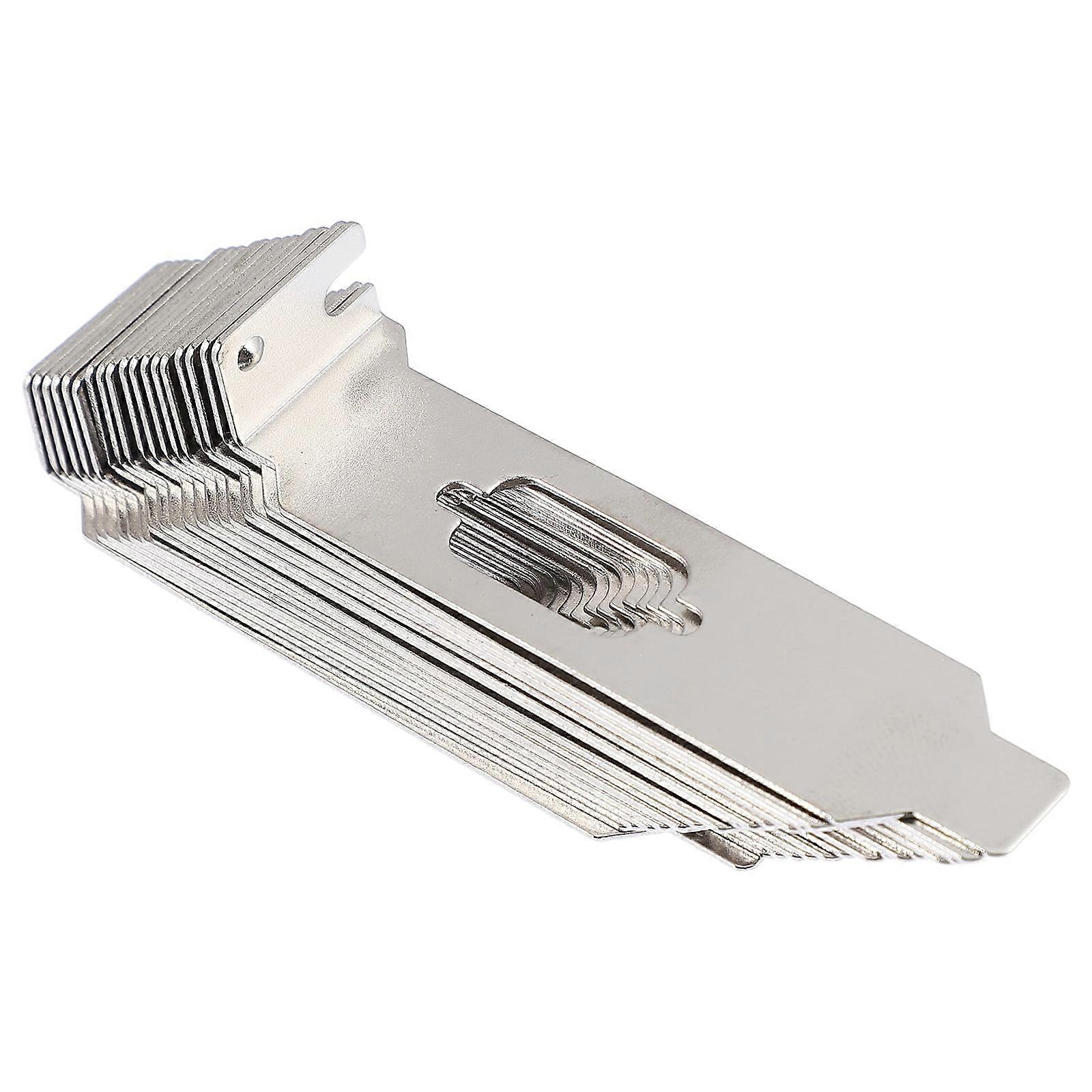 20 PCS Computer Cases Chassis Bits Block Vented Slot Cover Graphics Card Pci Blank Steel