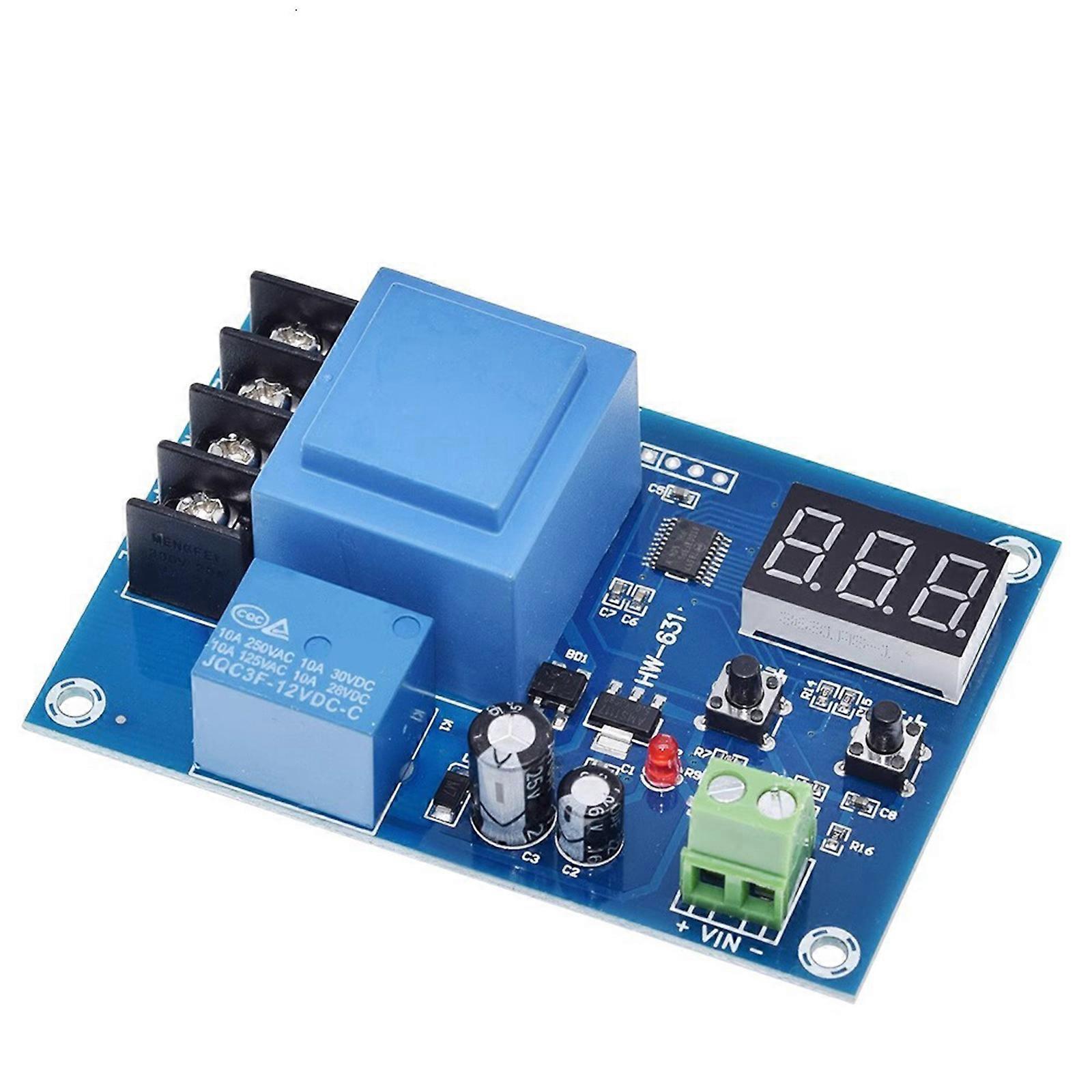 Universal Lithium batteries Charging Control Module Digital Display for Battery Safety and Power Saving Applications Multicolor