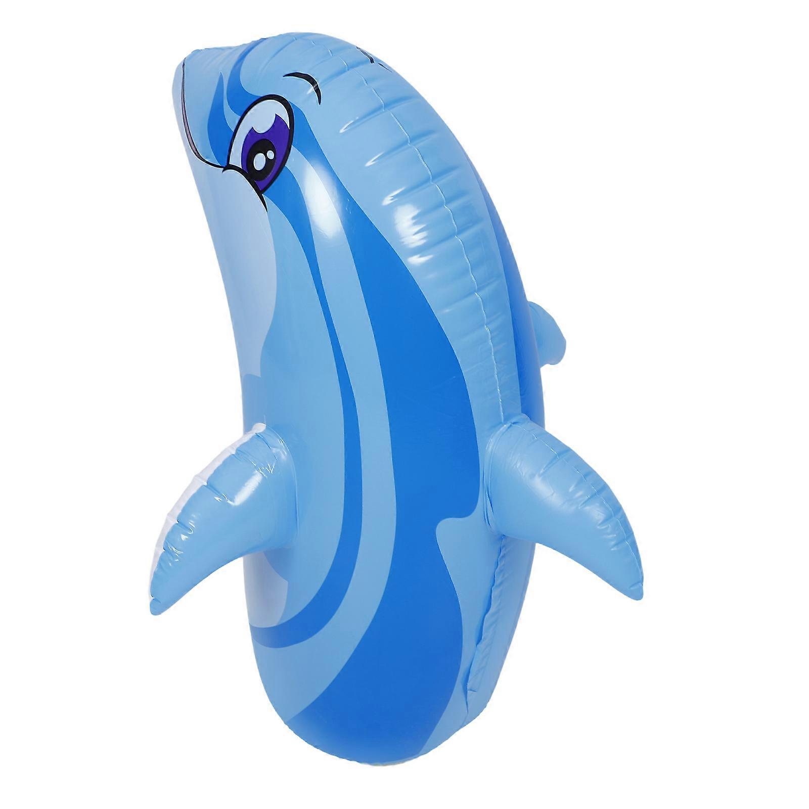 Inflatable Dolphin Pool Float Decorative Plaything Outdoor Space 85X52X1 CM Durable PVC 1 Pcs