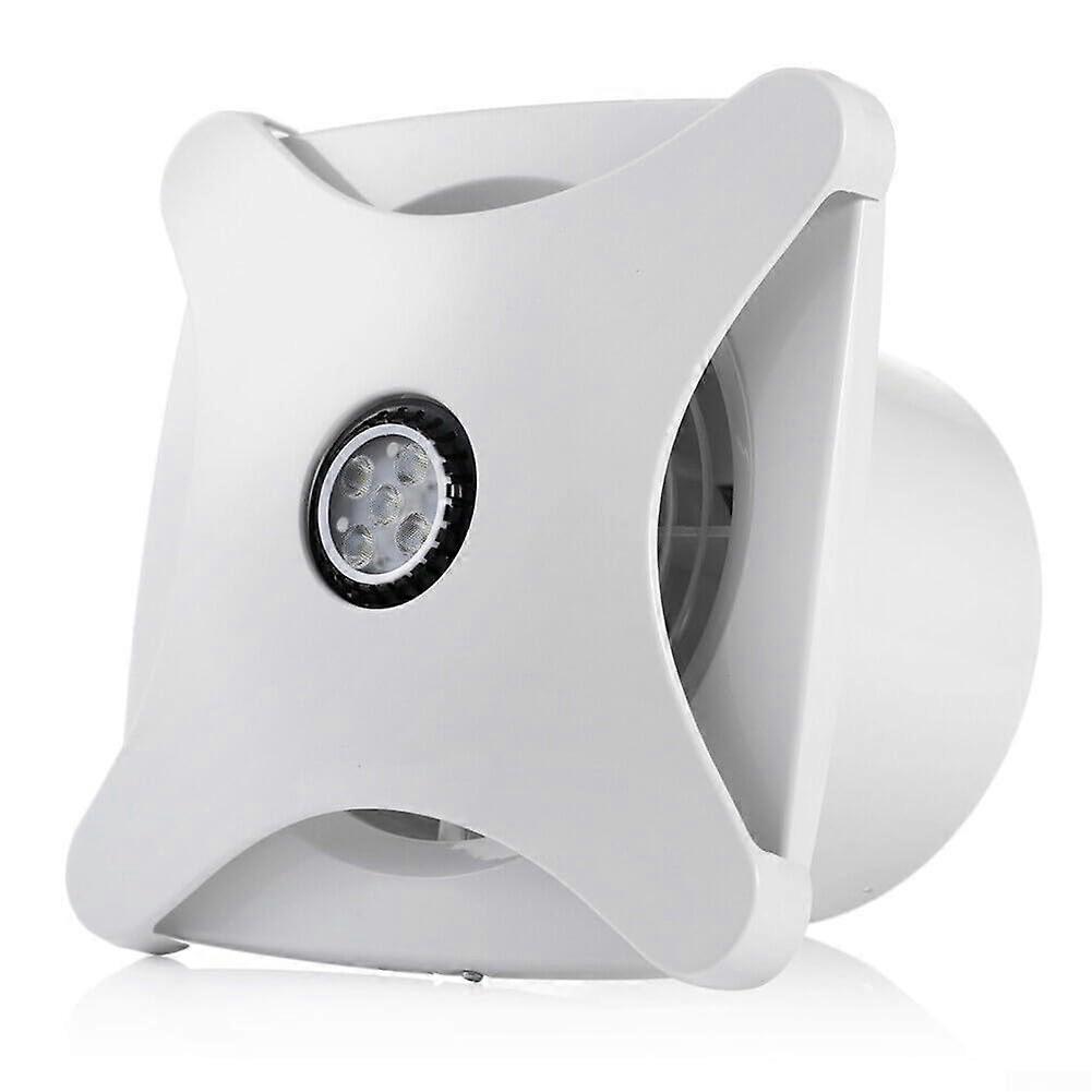 Bathroom Fan WallMounted 28W BuiltIn LED Lighting Humidity Reduction Quiet Operation