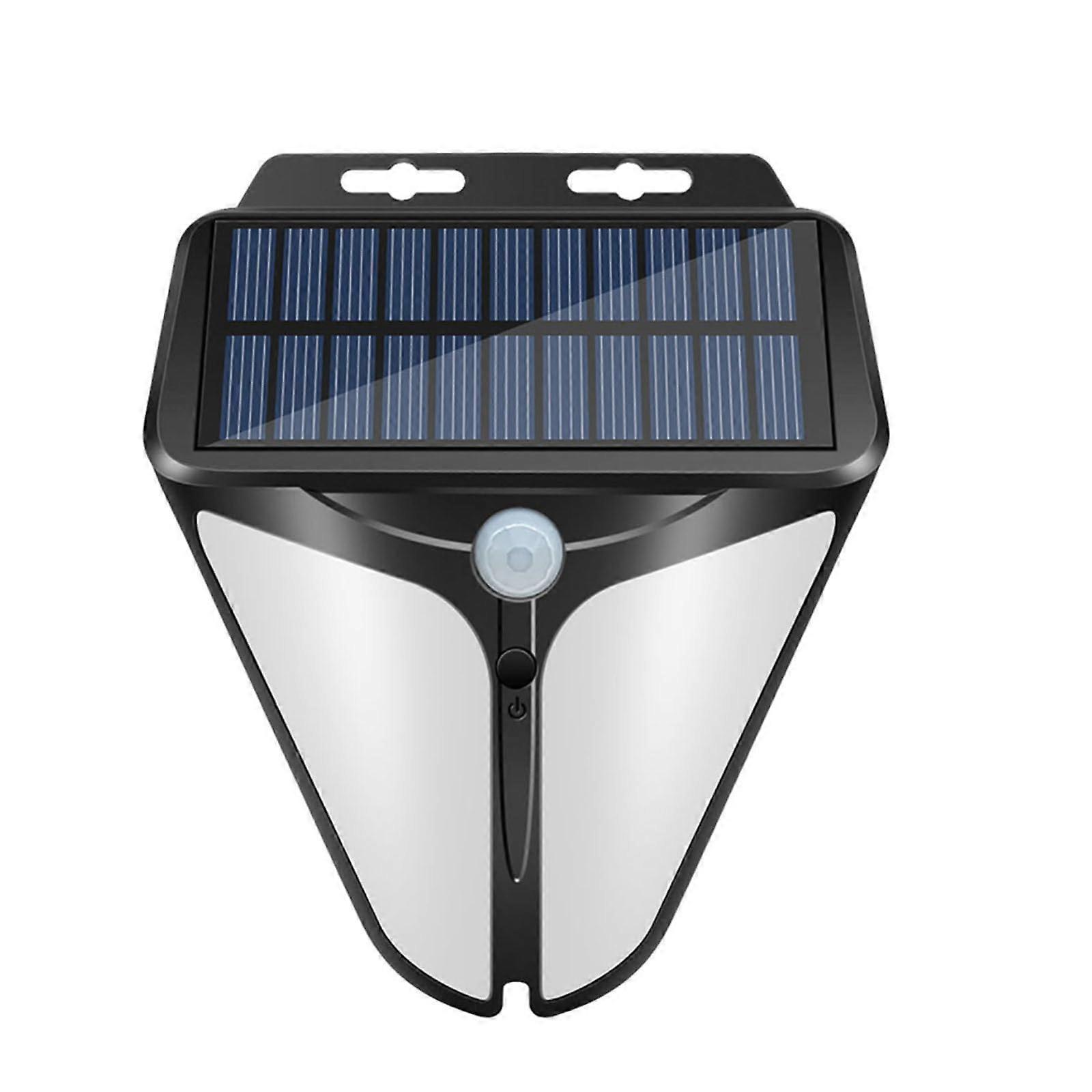 Solar Motion Sensor Security Light 26 LEDs Outdoor IP65 Waterproof Wall-Mounted Lamp 120° Wide Angle 4 Working Modes Warm White