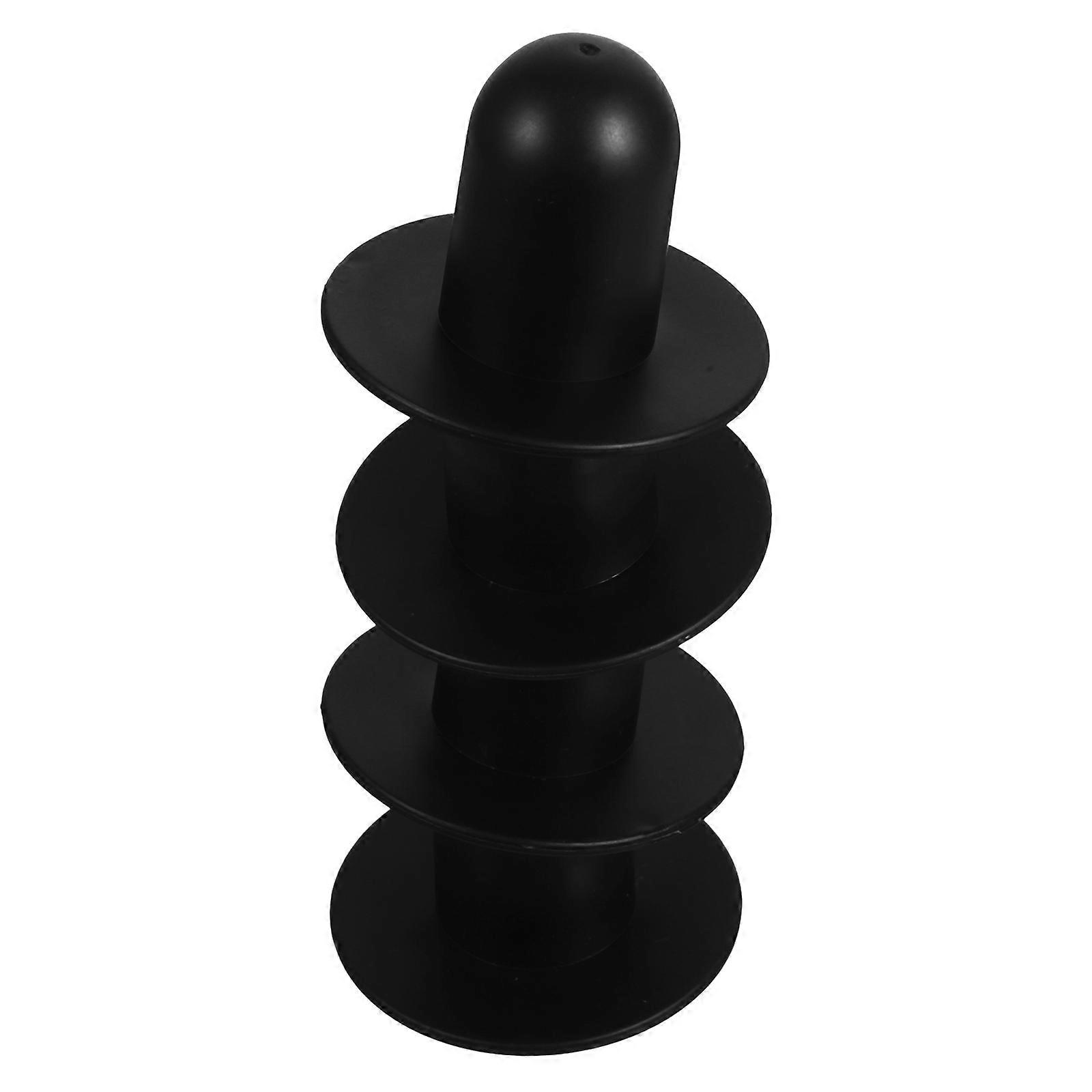Black PVC Pool Drain Plug Easy Installation Durable for Above Ground Pool and Various Uses 4pcs
