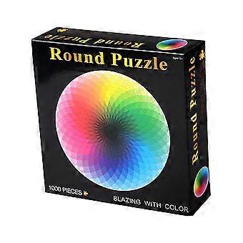Colorful Jigsaw Puzzle Round Puzzle for Kids Playing 1000 Pieces Set