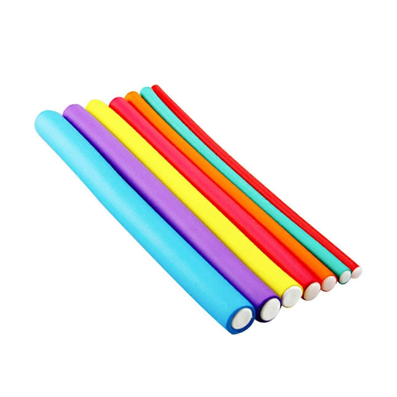 20pcs Heatless Spiral Hair Curlers for Waves and Curls with Storage Pack, Random Colors