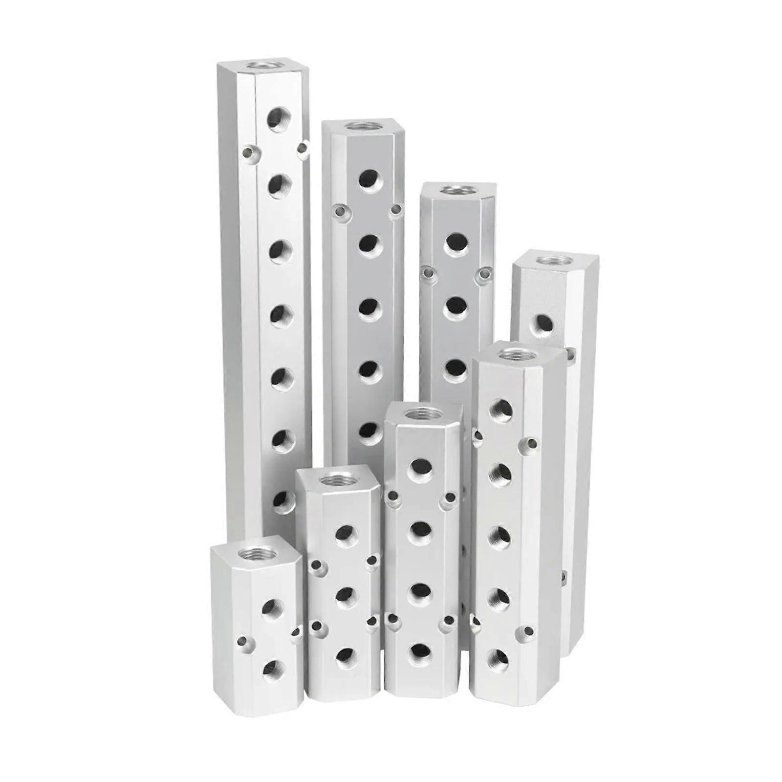 Pneumatic Air Fitting Distributor Manifold Splitter 8 Way G1/2 to G1/4 LeakResistant Connector