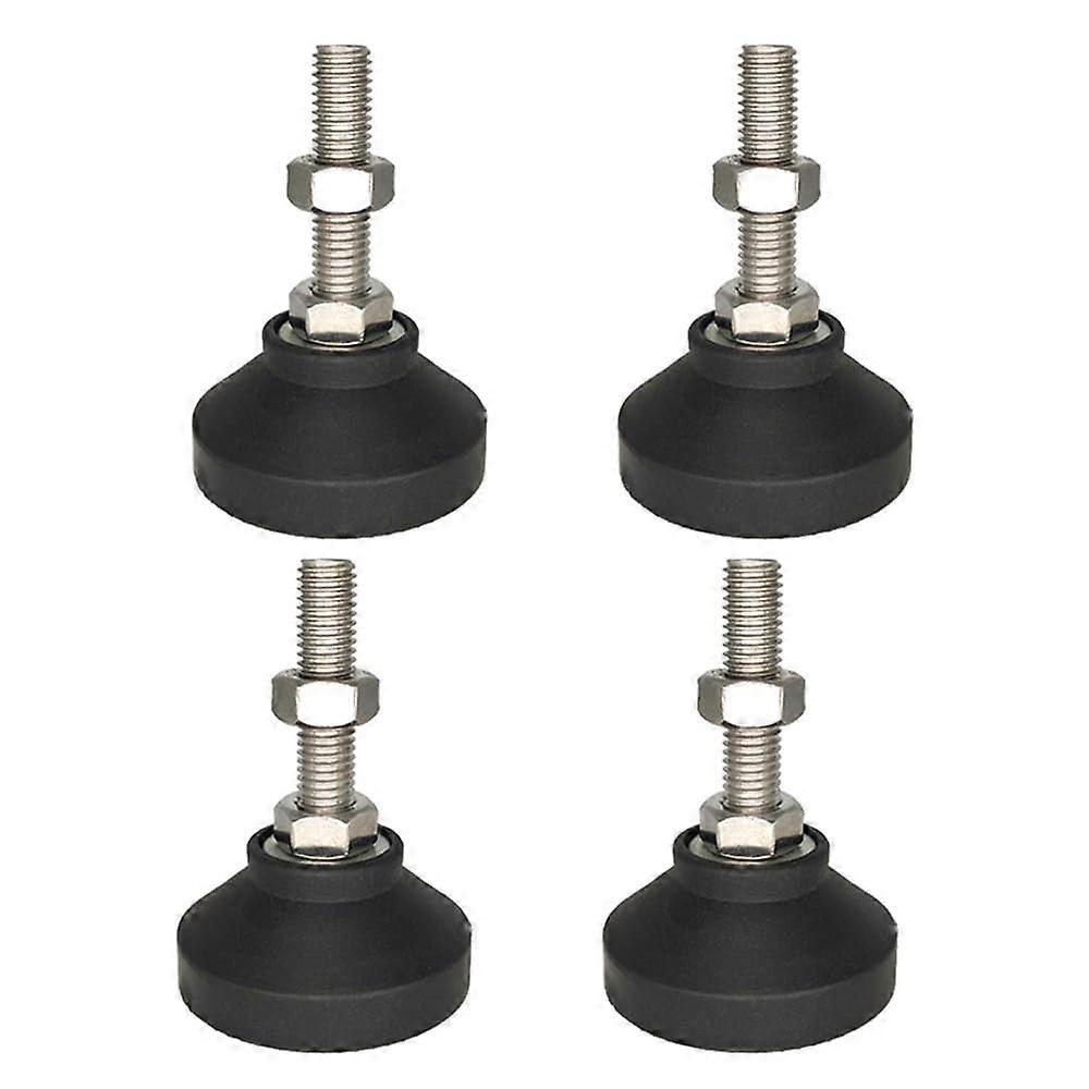 Adjustable Furniture Leveling Feet with Rubber Base for Tables Shelving and Floor Protection