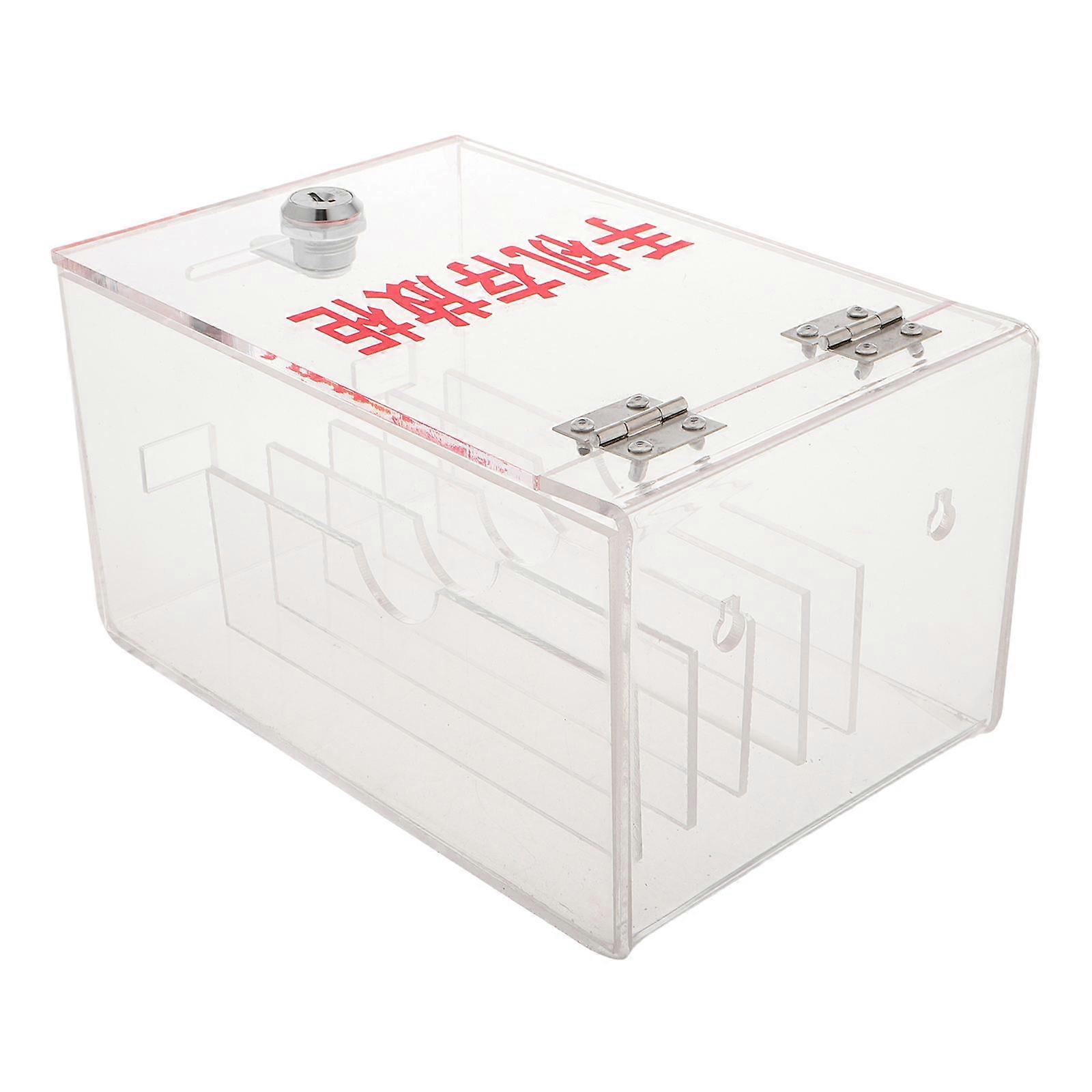 Mobile Locker Storage Acrylic Cellphone Storage Box with Lock