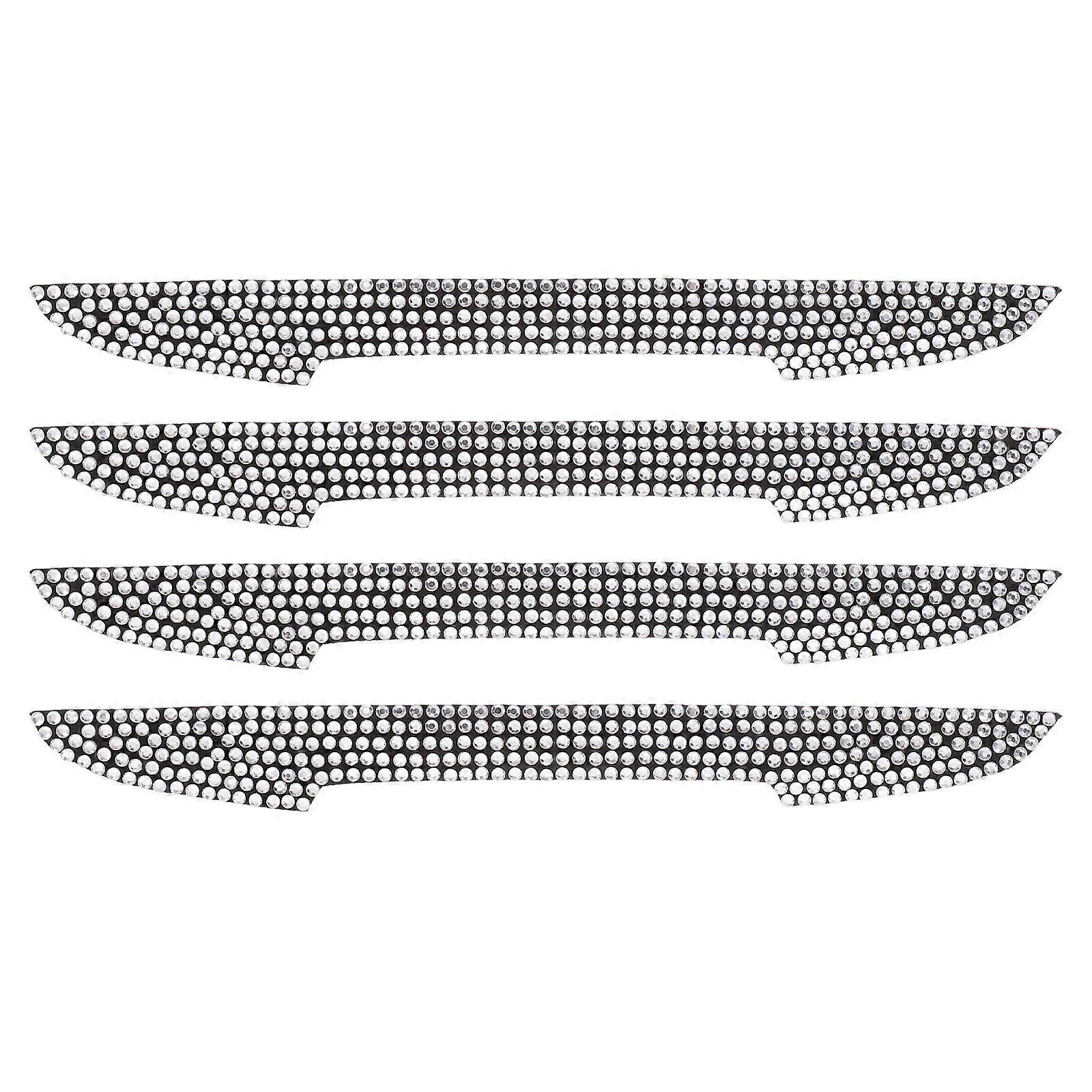 Car Door Handle Protector Scratch-Resistant Sticker 16Pcs White Bling