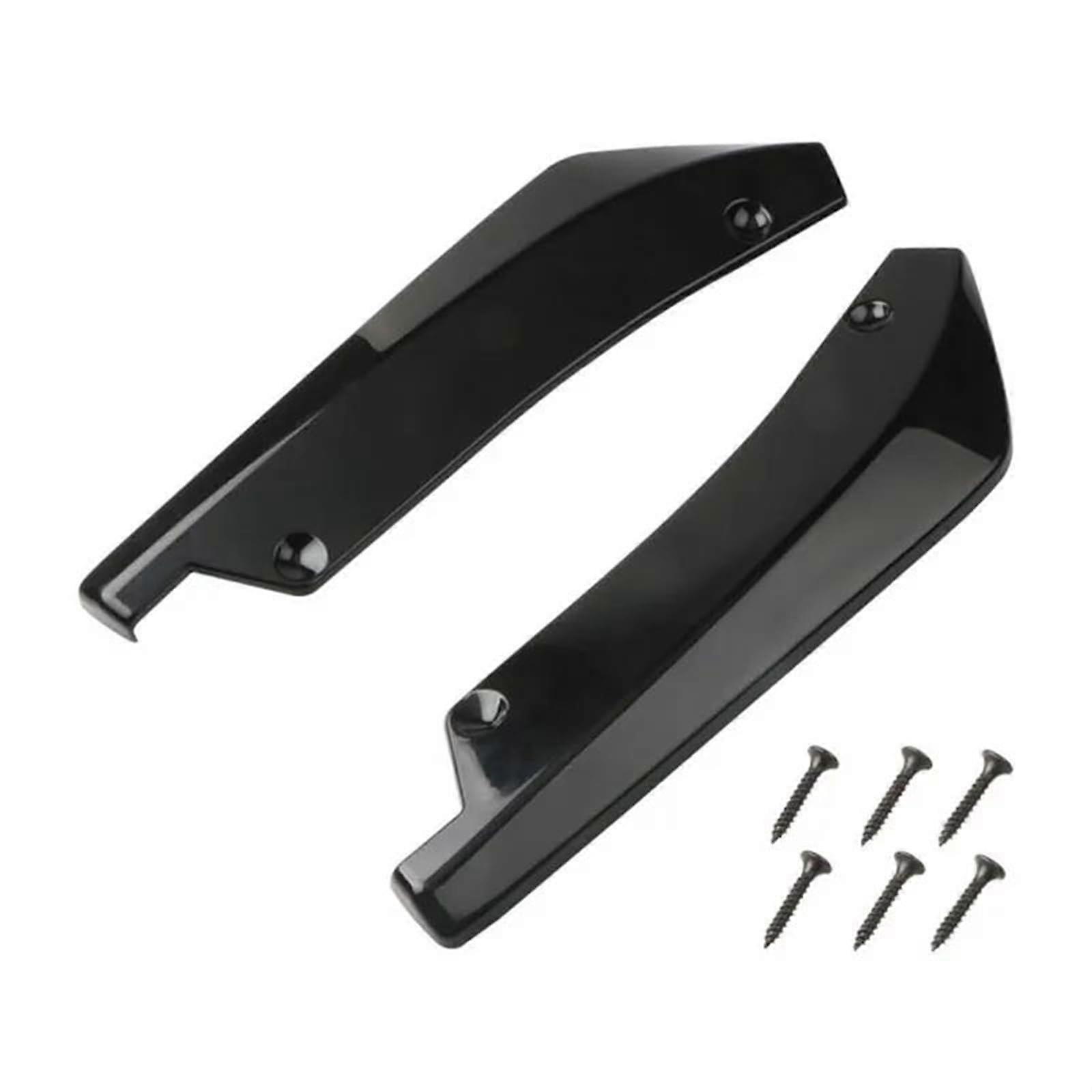 Universal Carbon Fiber Car Spoiler Lip for Front Rear Bumper Splitter Diffuser Protector Black