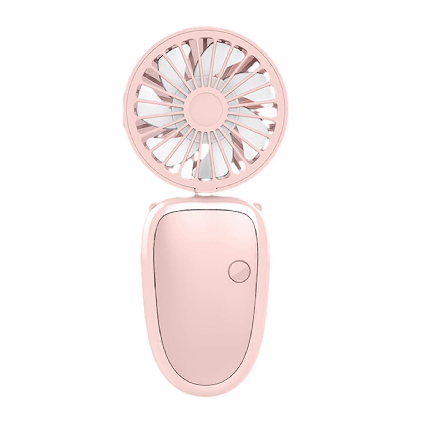 Portable Handheld Fan USB Rechargeable with Adjustable Airflow for Travel Office Camping