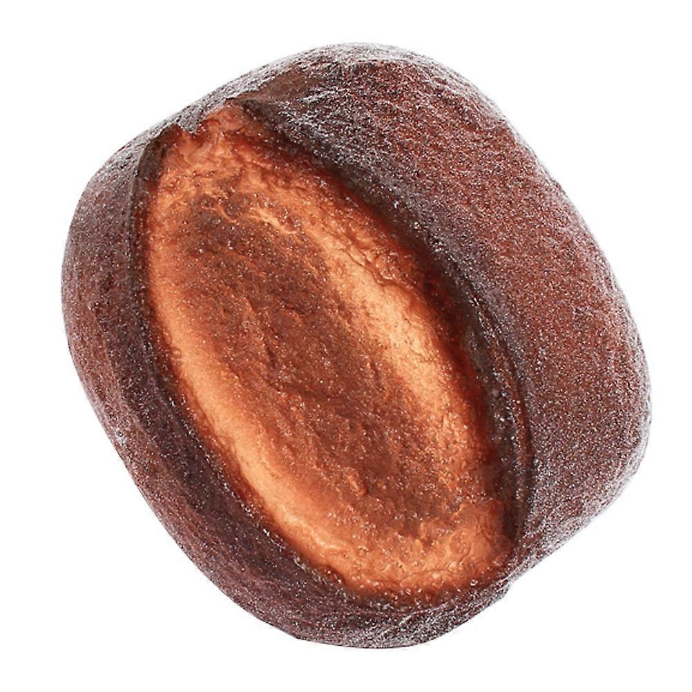 Simulation Bread Model Coffee Color PU Bread Prop for Photography Use