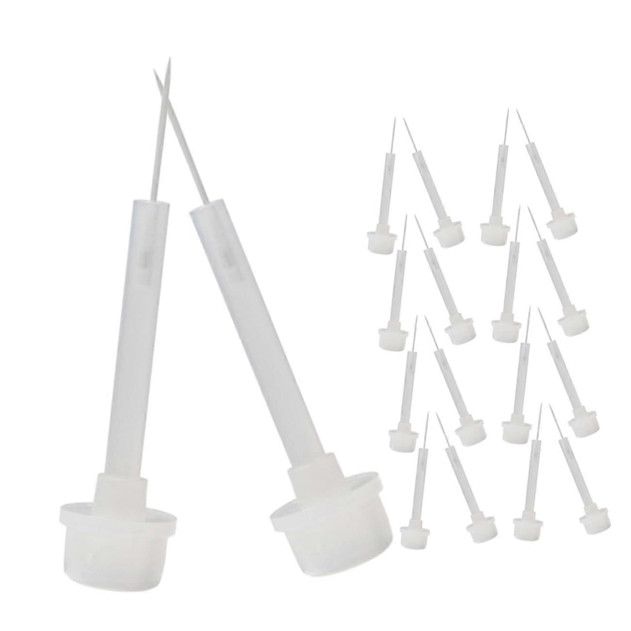 Nail Polish Replacement Brush Set 20pcs Even Coverage Paddle Applicators for Gel Nail Bottles