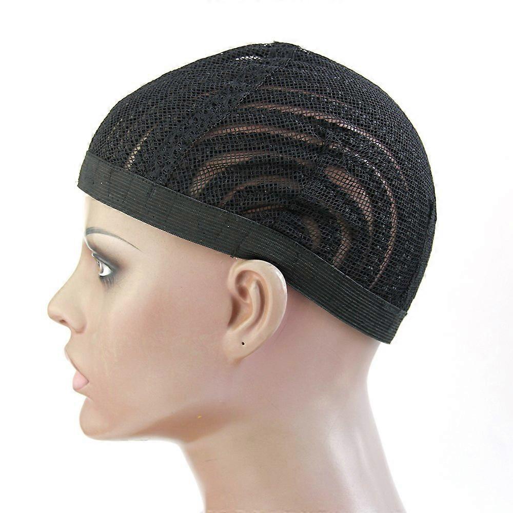 Braided Wig Cap with Prebraided Cornrows Design, CrochetFriendly Black 2 Pack for Wig Making