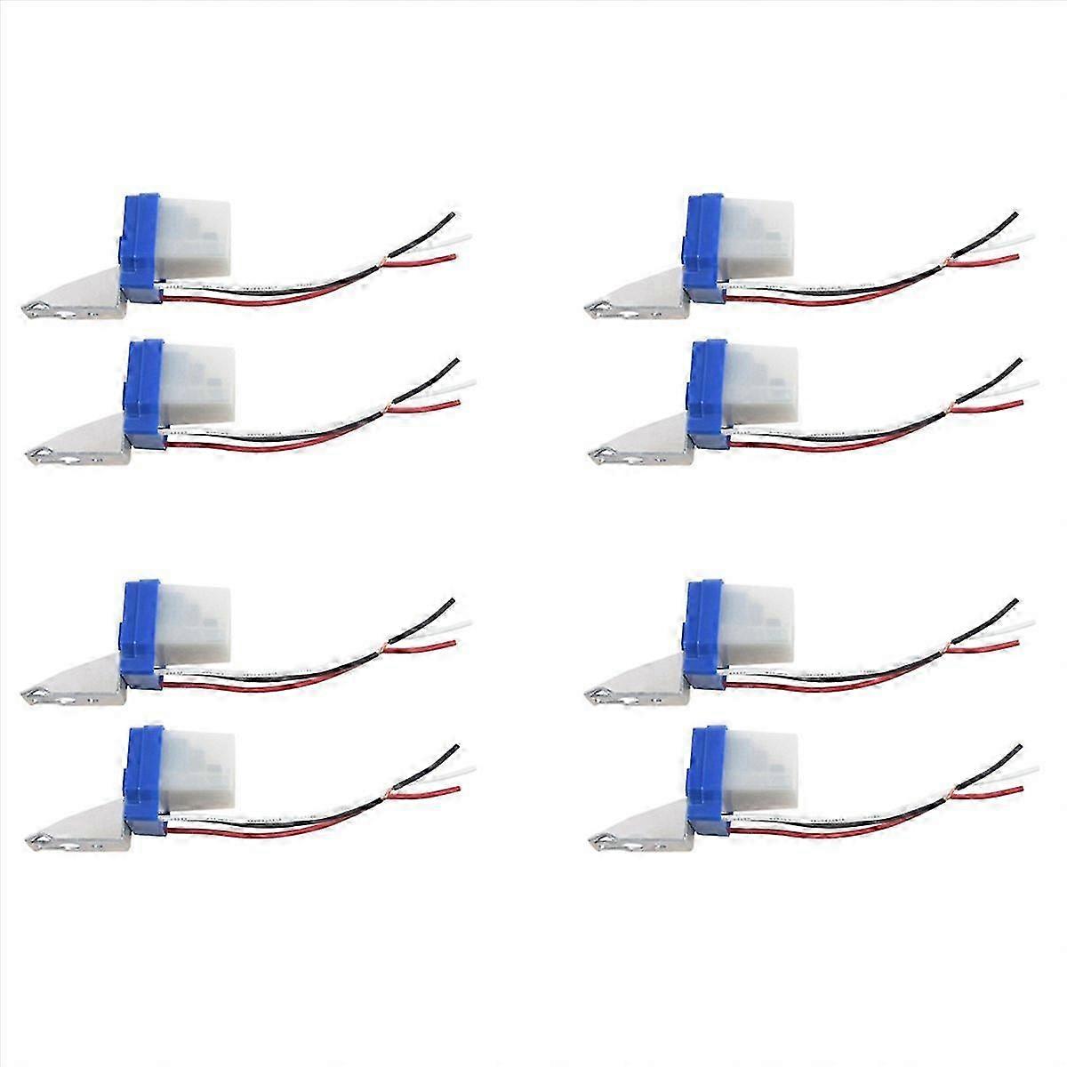 8Pcs Auto on Off Street Light Sensor Switch Photo Switch 220V 10a Automatic Switch