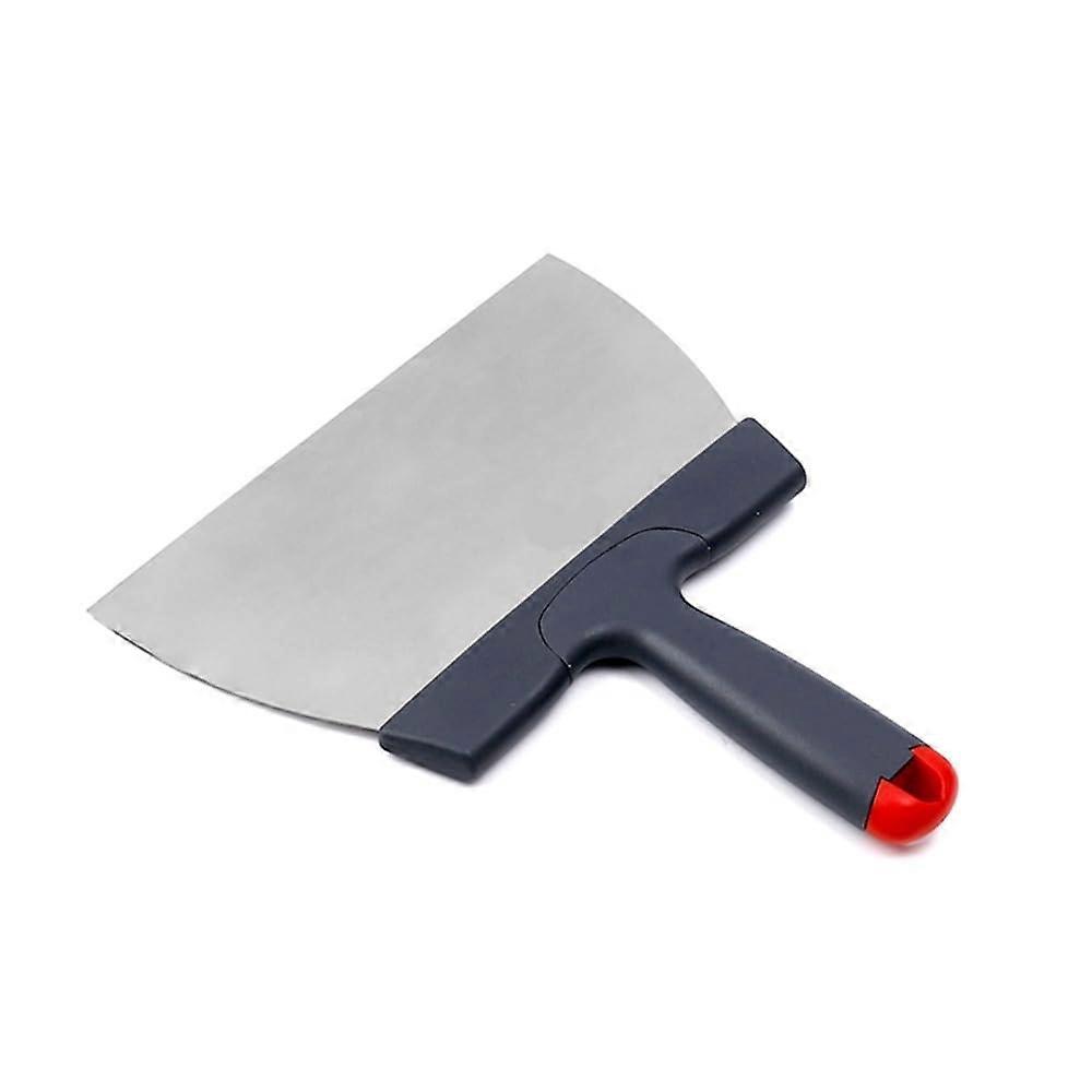 Stainless Steel Dough Scraper with PP Handle, Cake Decorating Chocolate Spatula for Baking