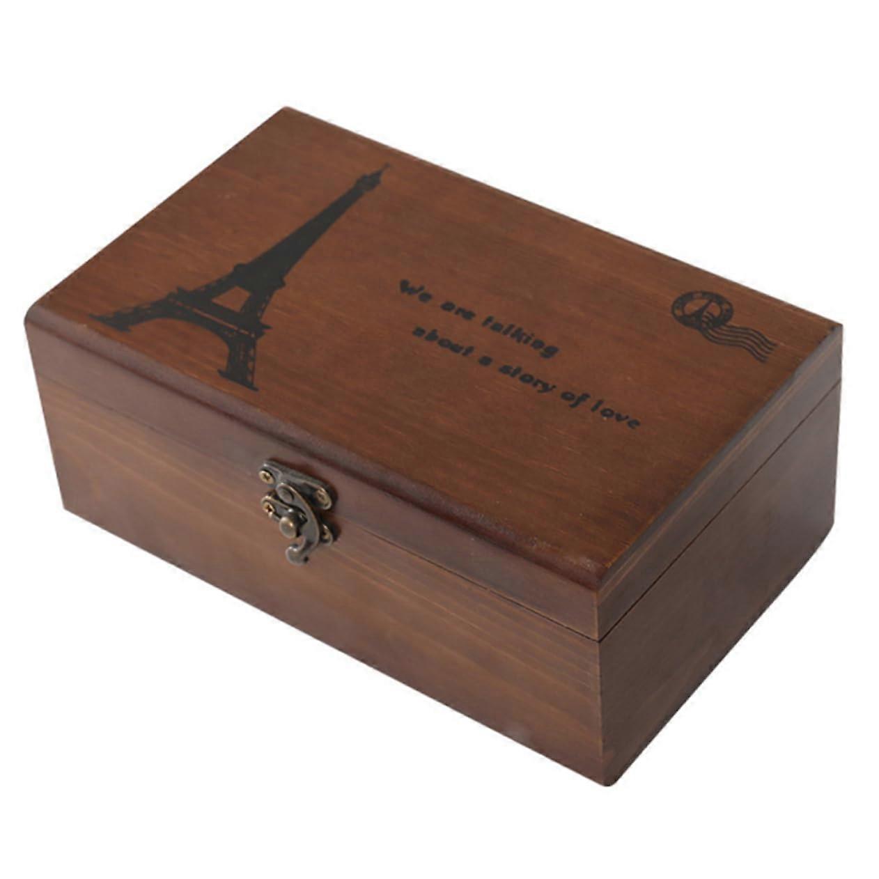 Wooden Sewing Kit Storage Box with Creative Classified Design for MultiFunctional Desktop Organization