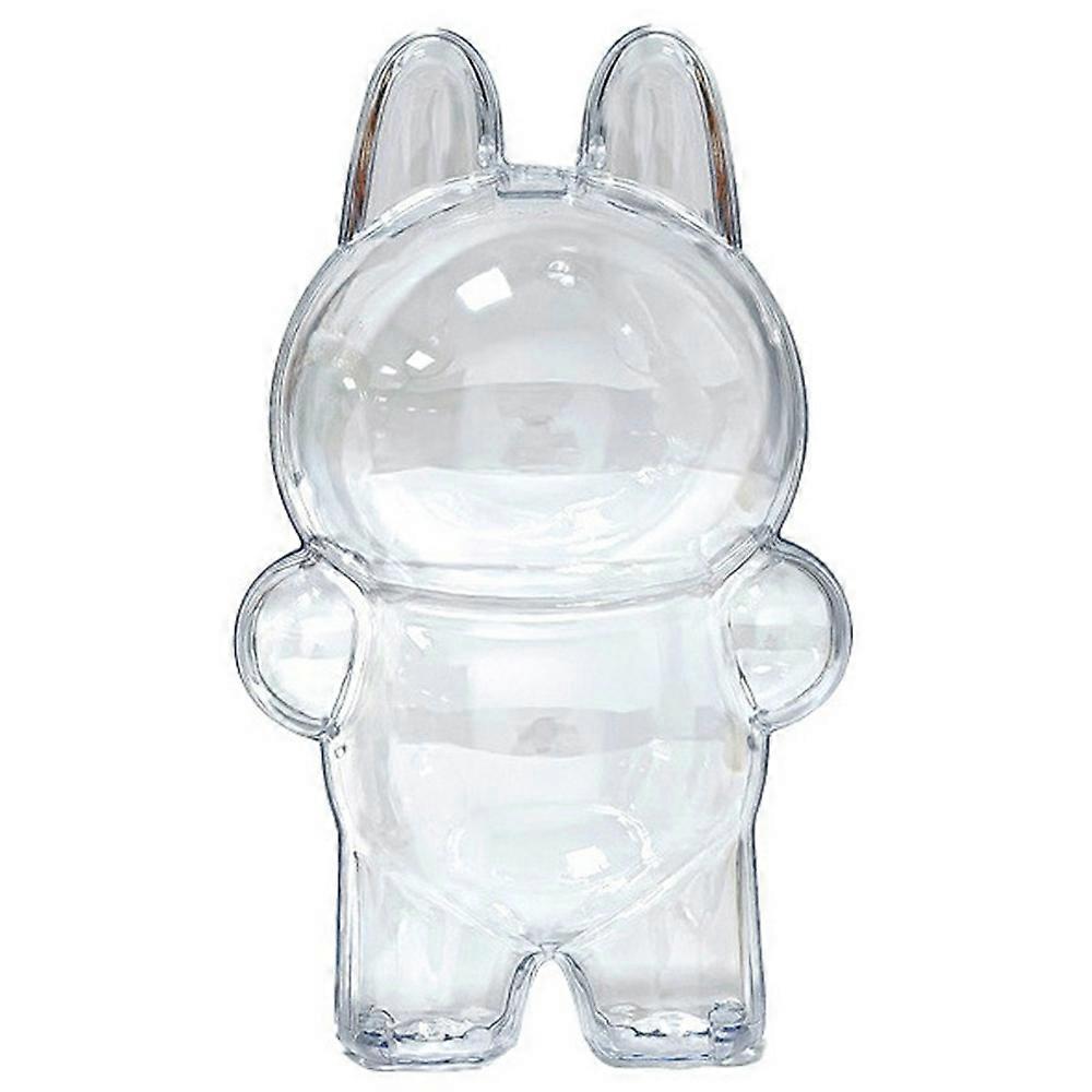 Dustproof Case for LABUBU Doll Clear Plastic Protective Cover Backpack Pendant Hanging Box