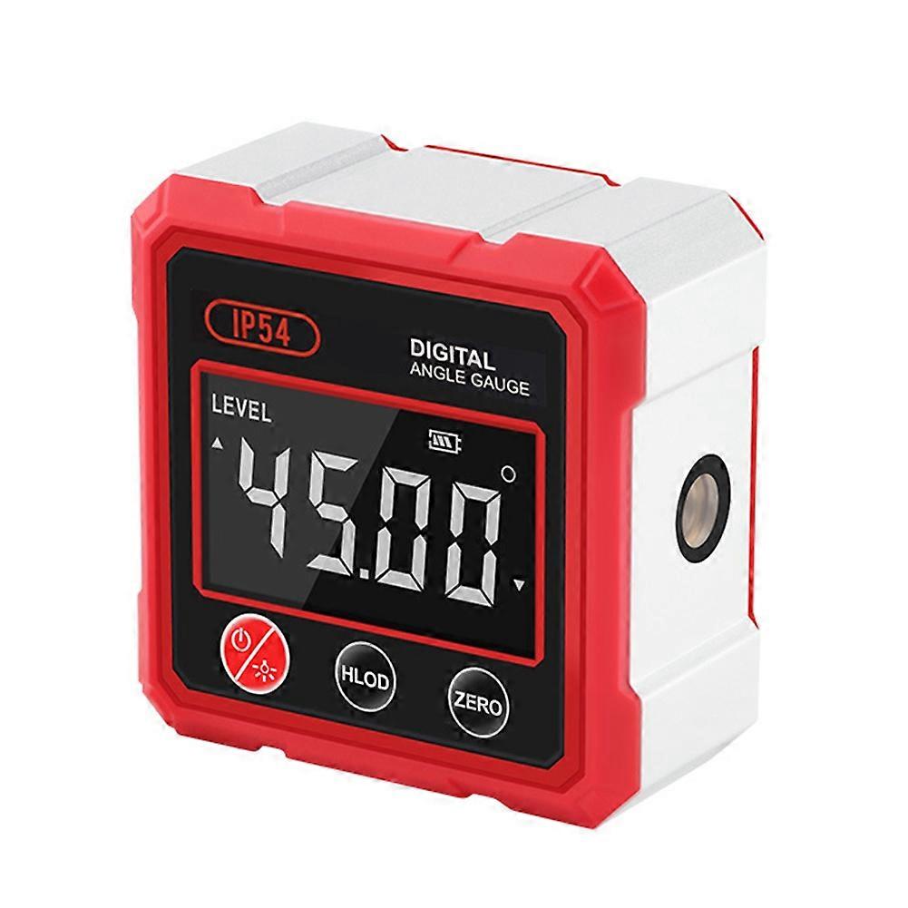 Digital Angle Gauge Protractor Angle Measure Inclinometer Magnetic Level Box Angle Meter Double Side Light for Home