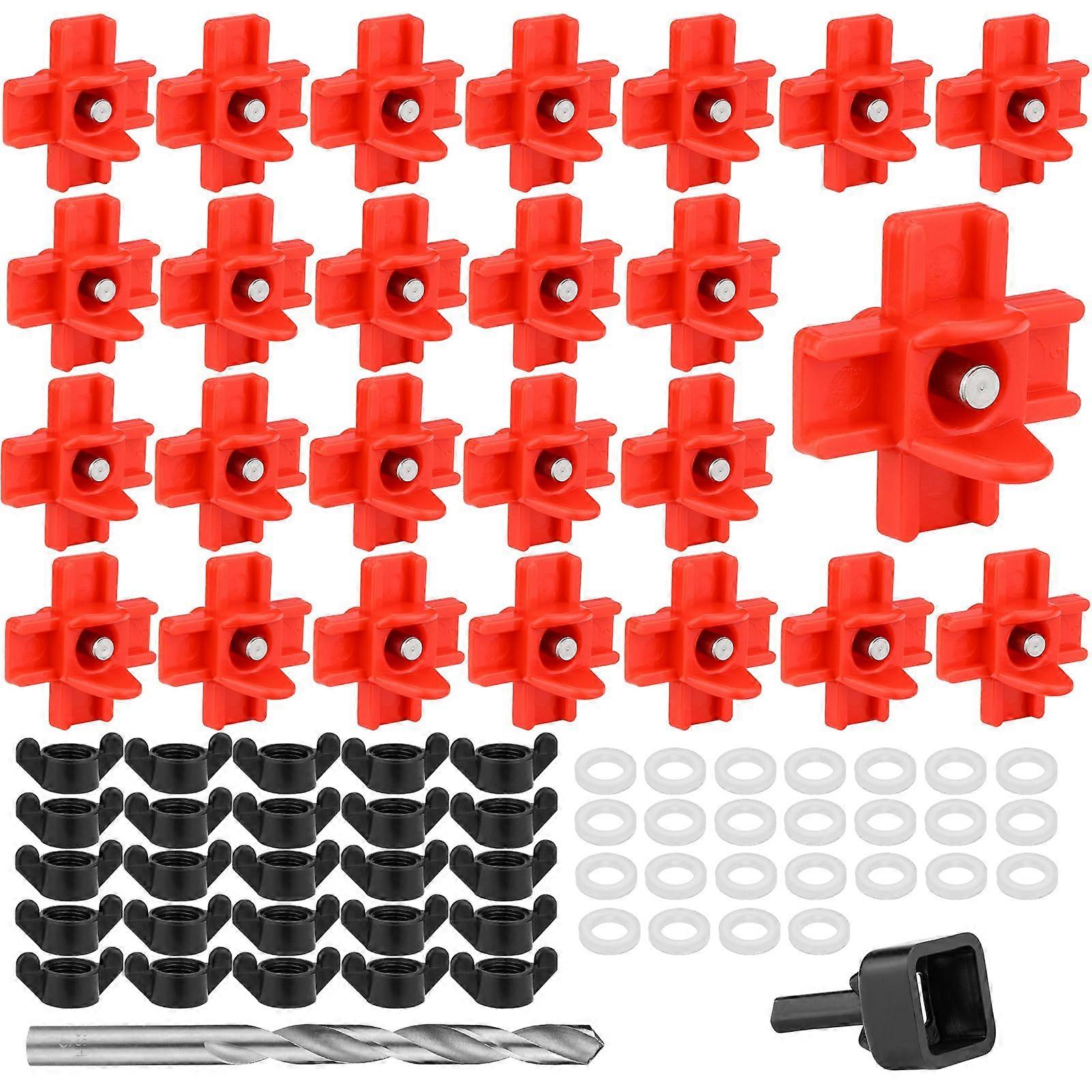 25 Pack Horizontal Chicken Water Nipples with Drill Bit, Automatic Poultry Waterer for Buckets