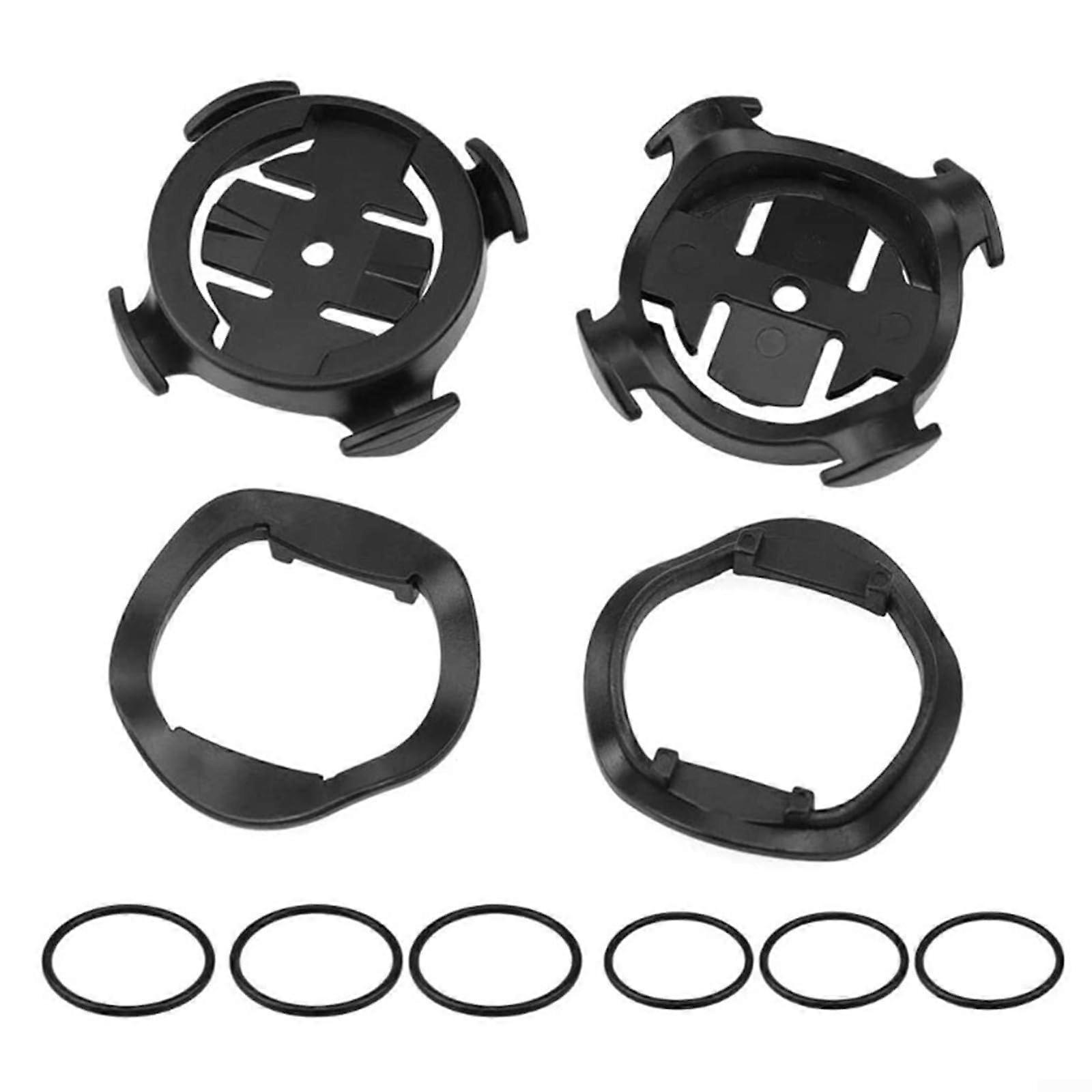 Bike Computer Mount for Garmin Edge, Adjustable Rubber Straps, Secure Fit, 2 Pack
