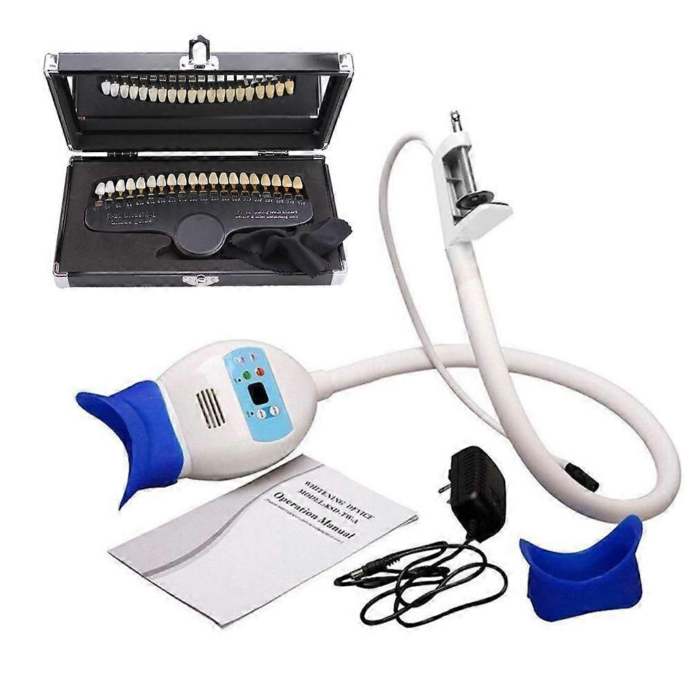 Teeth Whitening Lamp LED Light Accelerator with Shade Guide and Hands Table Mount
