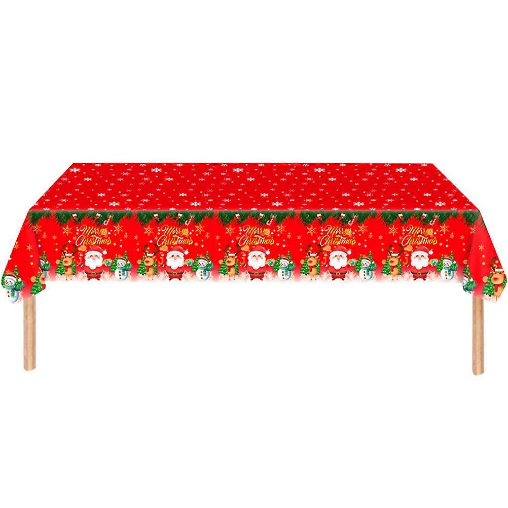 Christmas Table Cover Tablecloth for Decoration Red