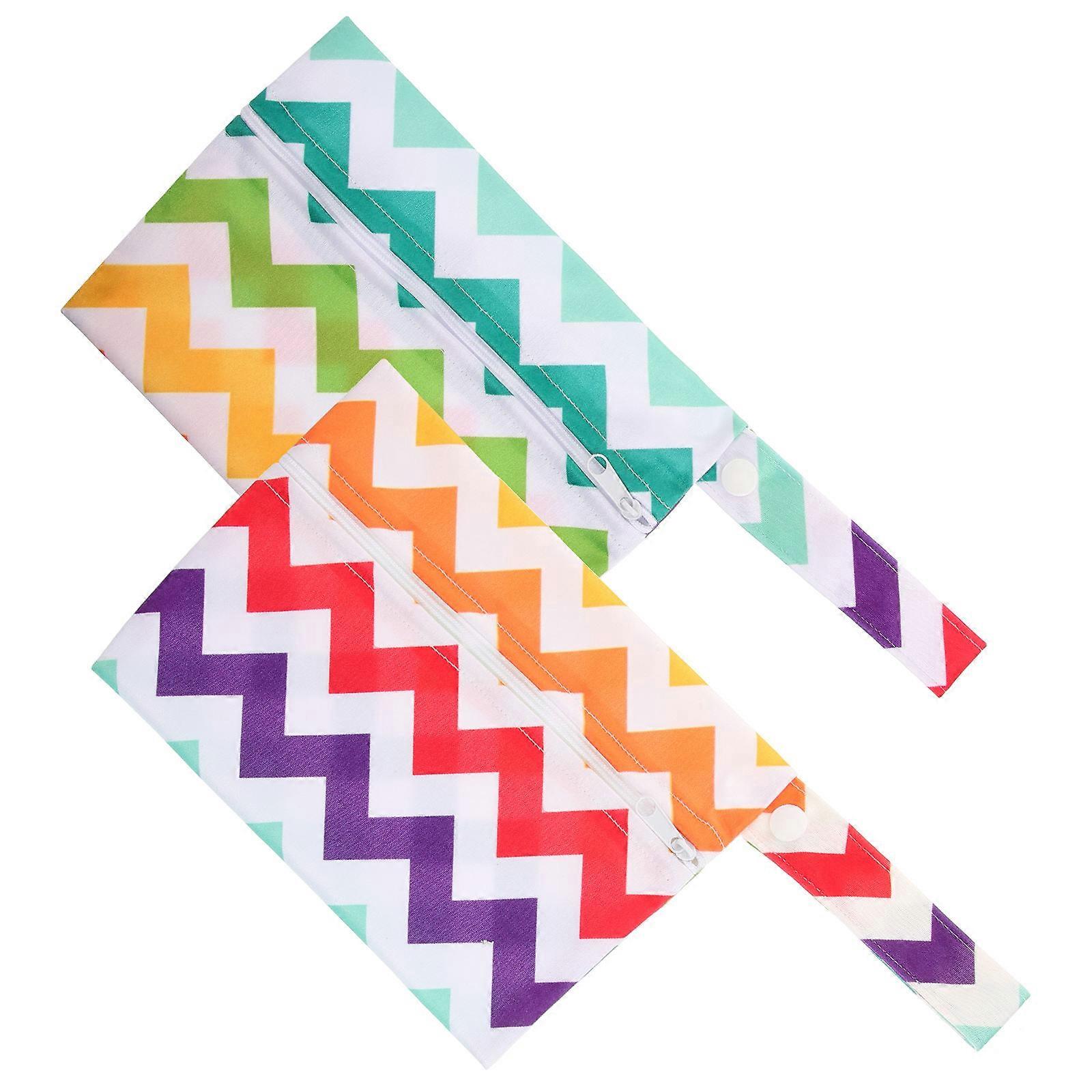 Travel Menstrual Pad Bag Multipurpose Storage Rectangular Polyester Sanitary Cushion Bags 2Pcs