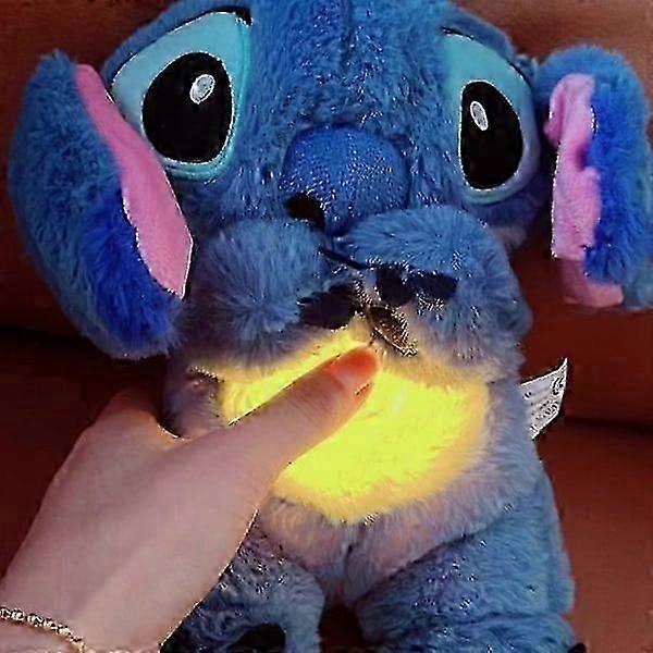 Soothing Stitch Stuffed Animal with Breathing Movements, Anxiety Relief Plush Toy for Kids & Adults, Machine Washable Sleep Aid