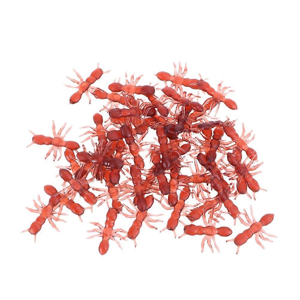 Tricky Toy Halloween Simulation Ants Plastic Fake Ants 100Pcs Pack