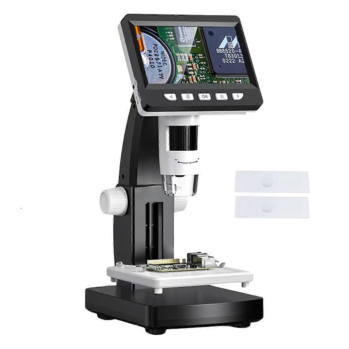 1000X Digital Microscope Biological Microscope 2MP 1080P Screen Soldering Coin Microscope PC View / Compatible