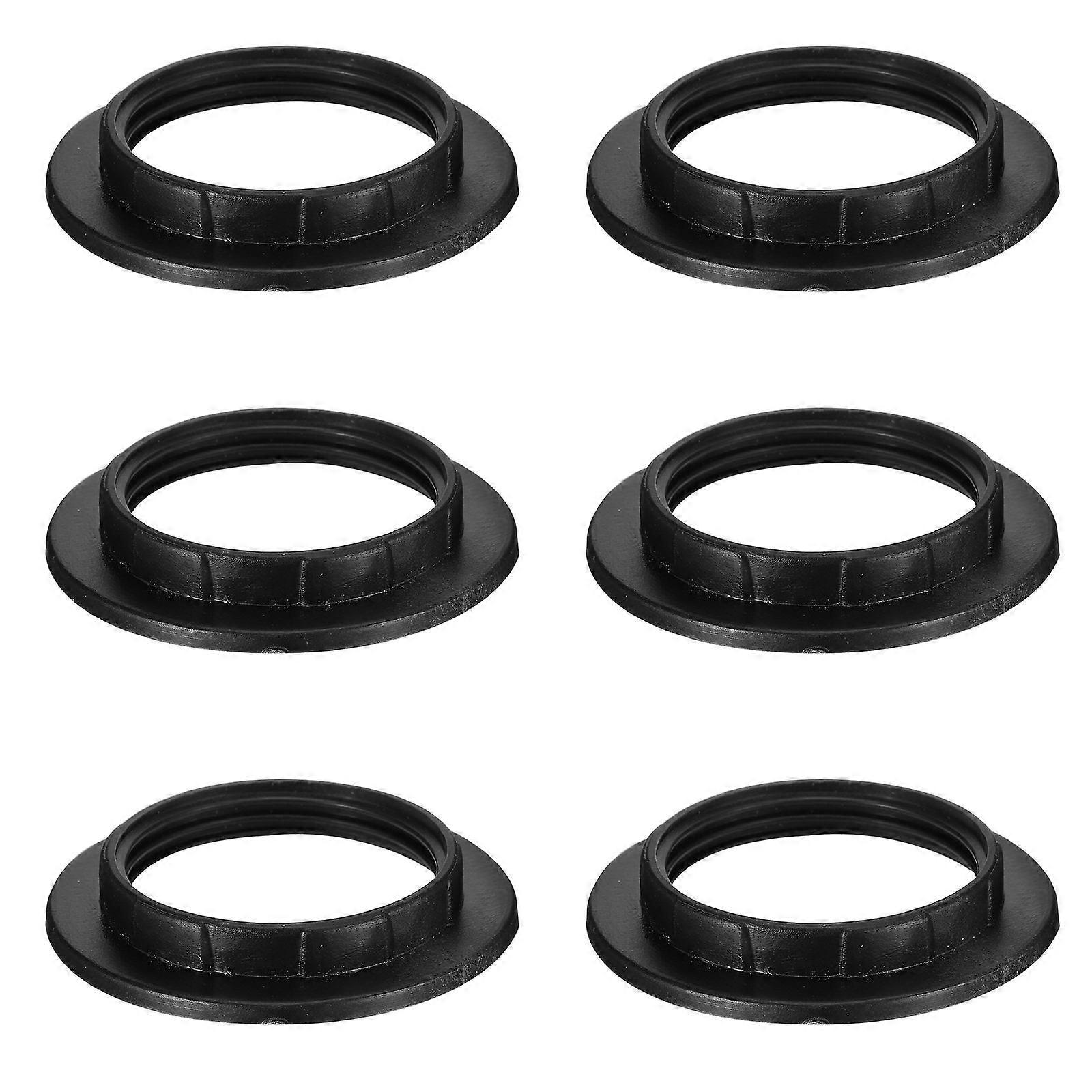 E27 Lamp Shade Collar Ring Plastic Light Socket Ring for Lamp Use 50Pcs