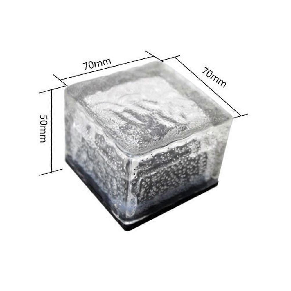 Rocks Glass for Courtyard Lighting 12Pcs Waterproof LED Set